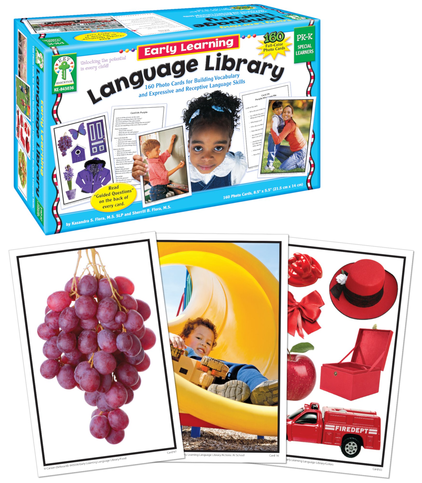 Key Education Early Learning Language Library Learning Cards (160 cards) Key Education