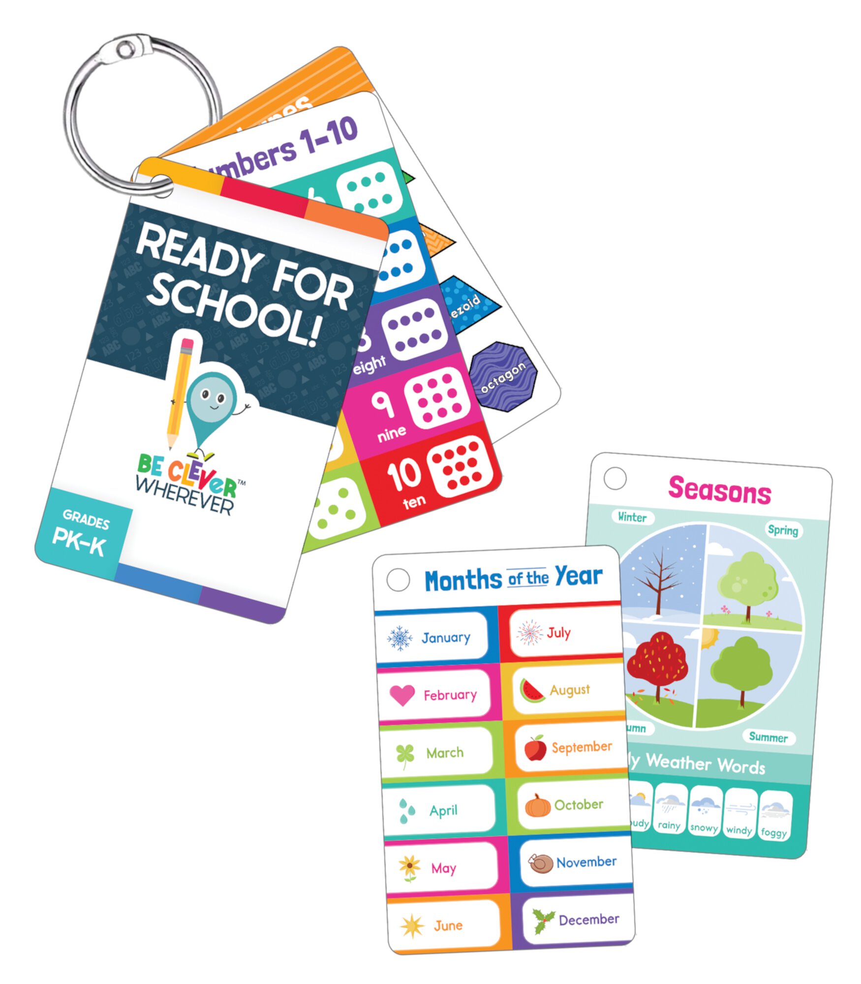 Carson Dellosa Ready for School! Manipulative Grade PK-K (16 cards) CD CARSON-DELLOSA PUBLISHING GROUP