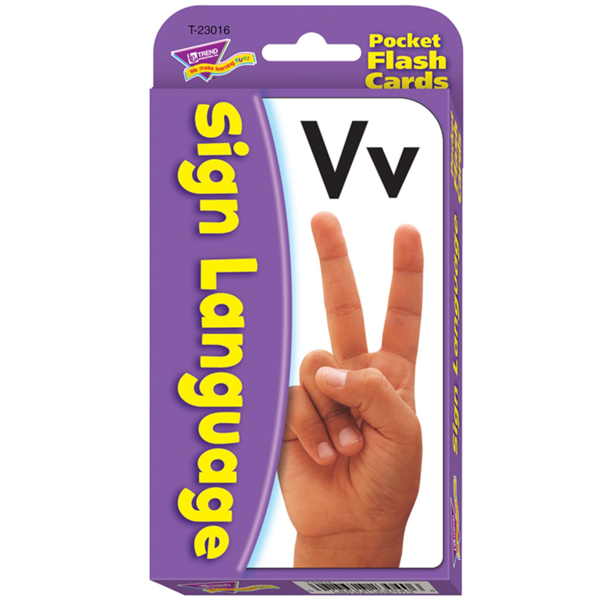 (2 pack) Sign Language Pocket Flash Cards [T23016] TREND