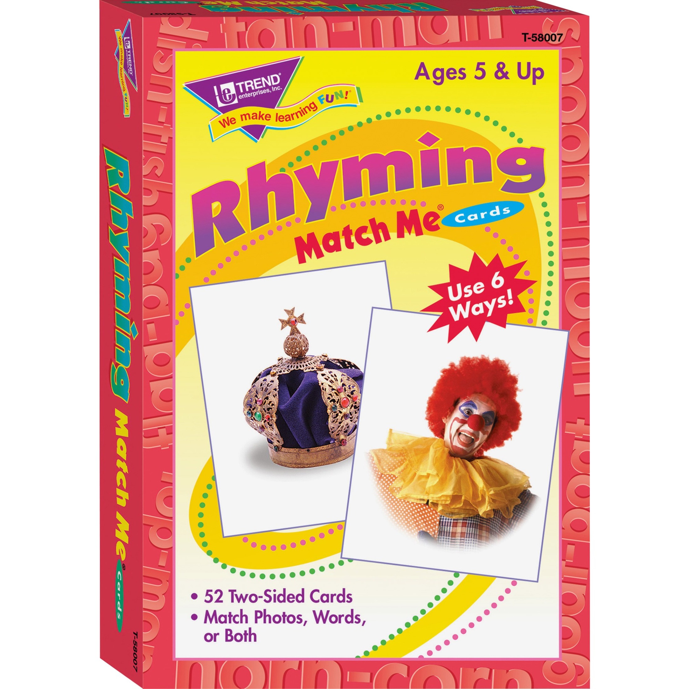 T-58007 - Rhyming Words Match Me Cards by Trend Enterprises Inc. TREND