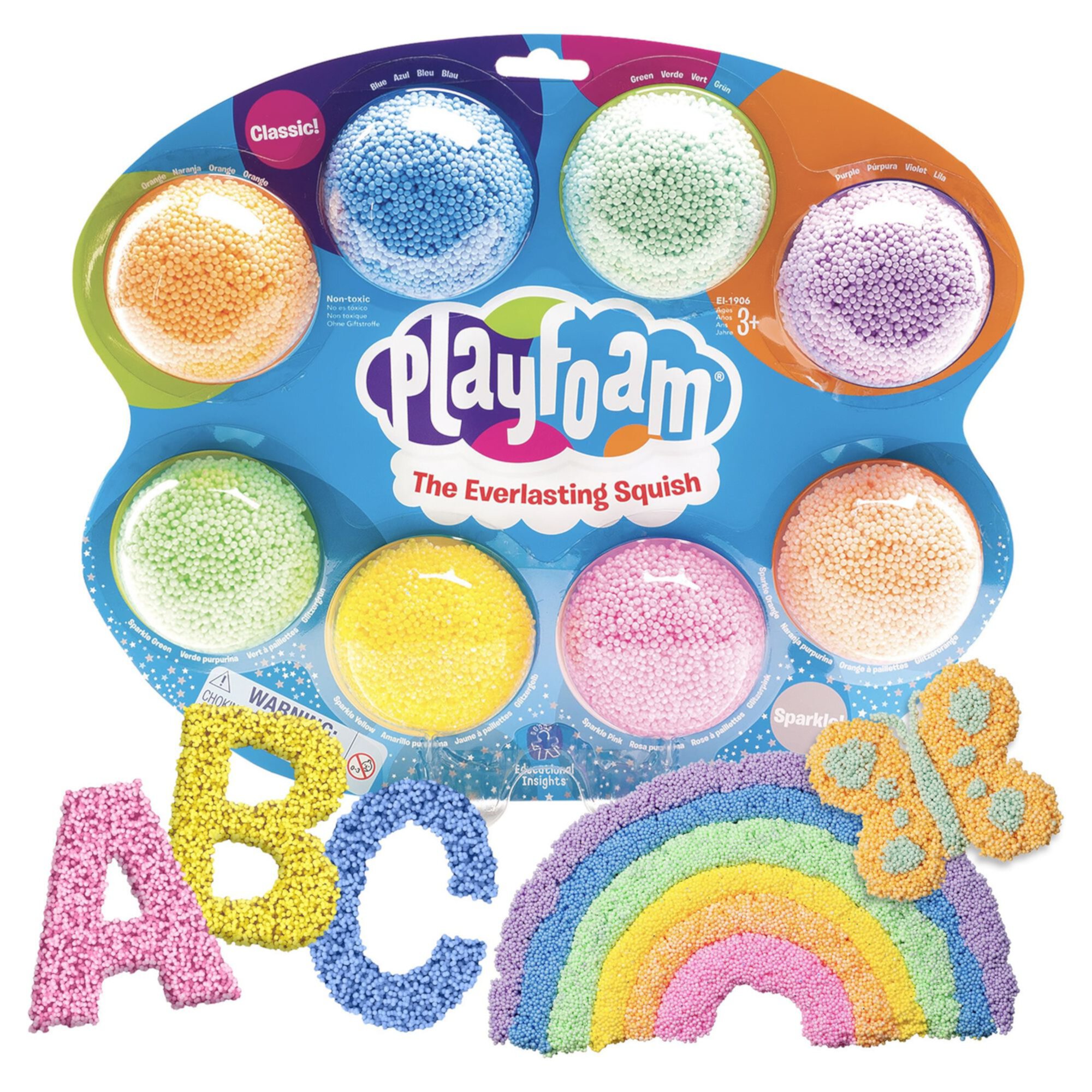 Educational Insights Playfoam Combo 8-Pack, Fidget, Sensory Toy, Gift for Boys & Girls, Ages 3, 4, 5+ Educational Insights