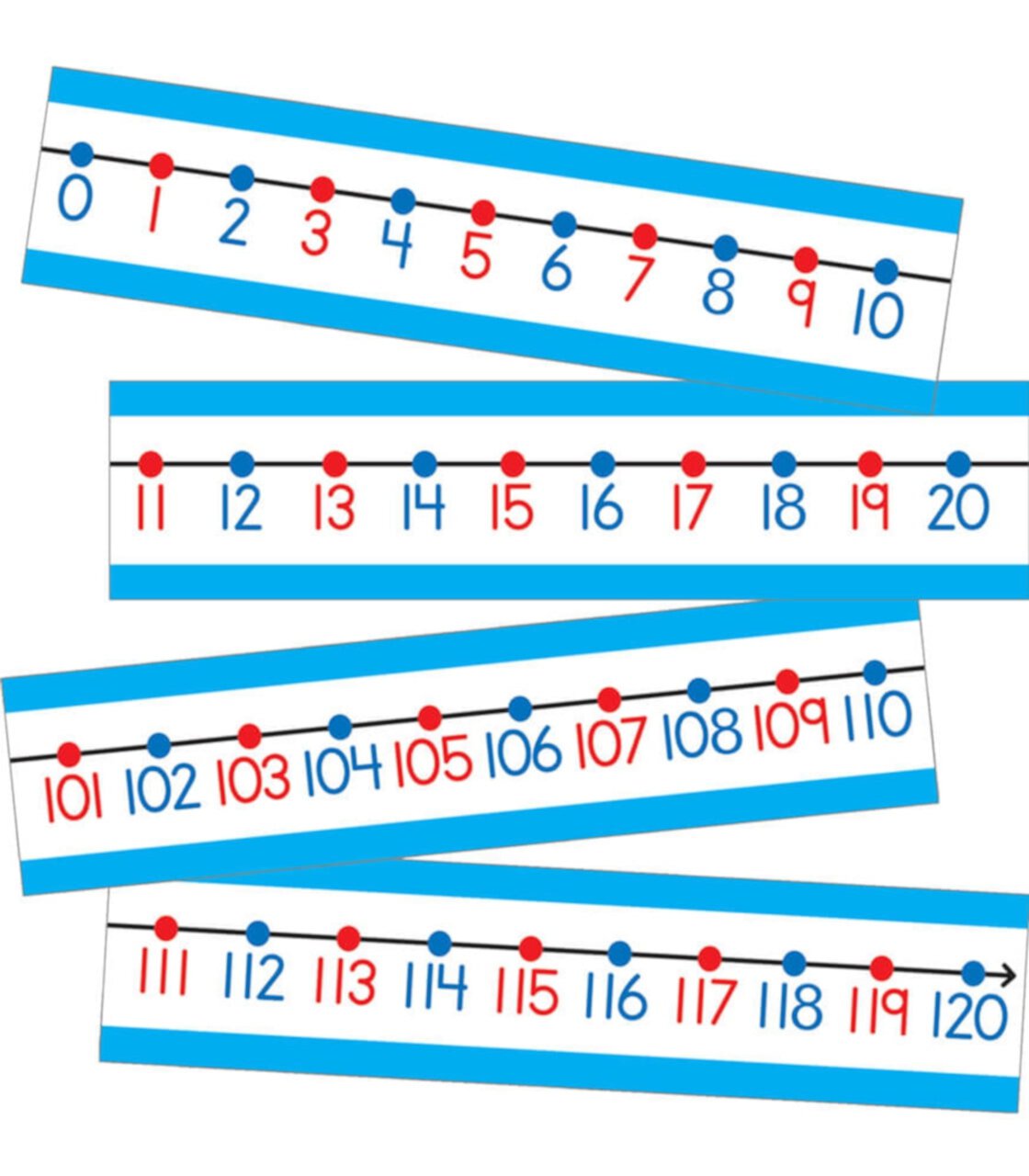 Carson Dellosa Numbers 0–120 Mini Bulletin Board Set (16 pieces) CD CARSON-DELLOSA PUBLISHING GROUP