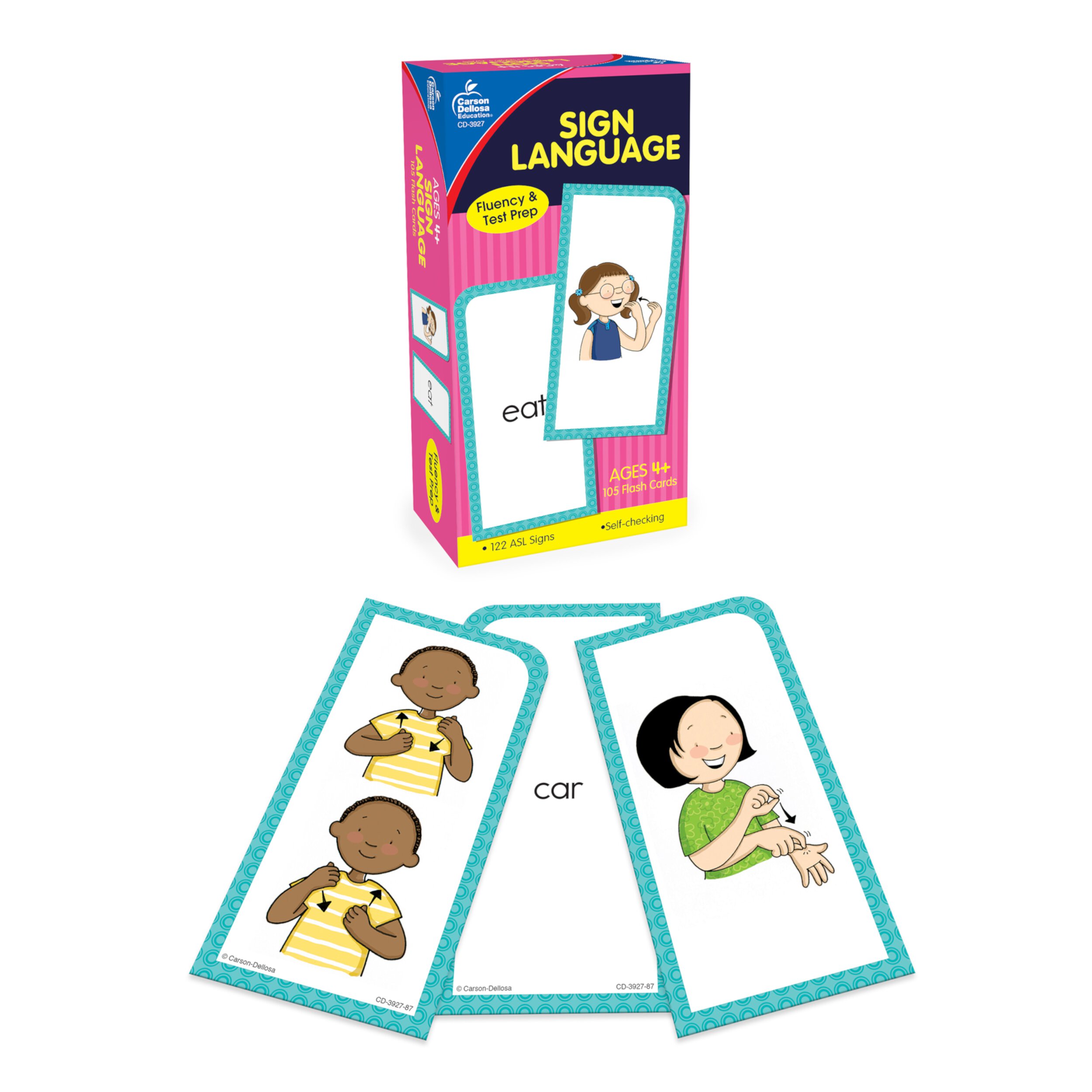 Carson Dellosa Sign Language 105 cards (105 cards) CD CARSON-DELLOSA PUBLISHING GROUP