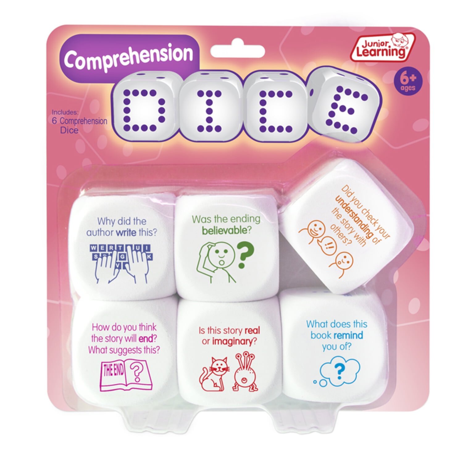 Junior Learning - Comprehension Dice Educational Learning Game Junior Learning