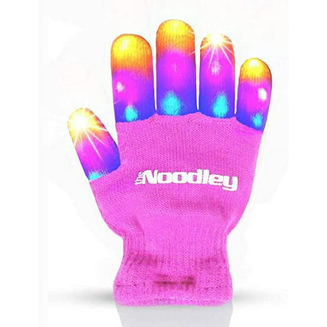 The Noodley LED Gloves for Kids Light Up Toy Costume Accessory for Children, Teens, Boys & Girls The Noodley