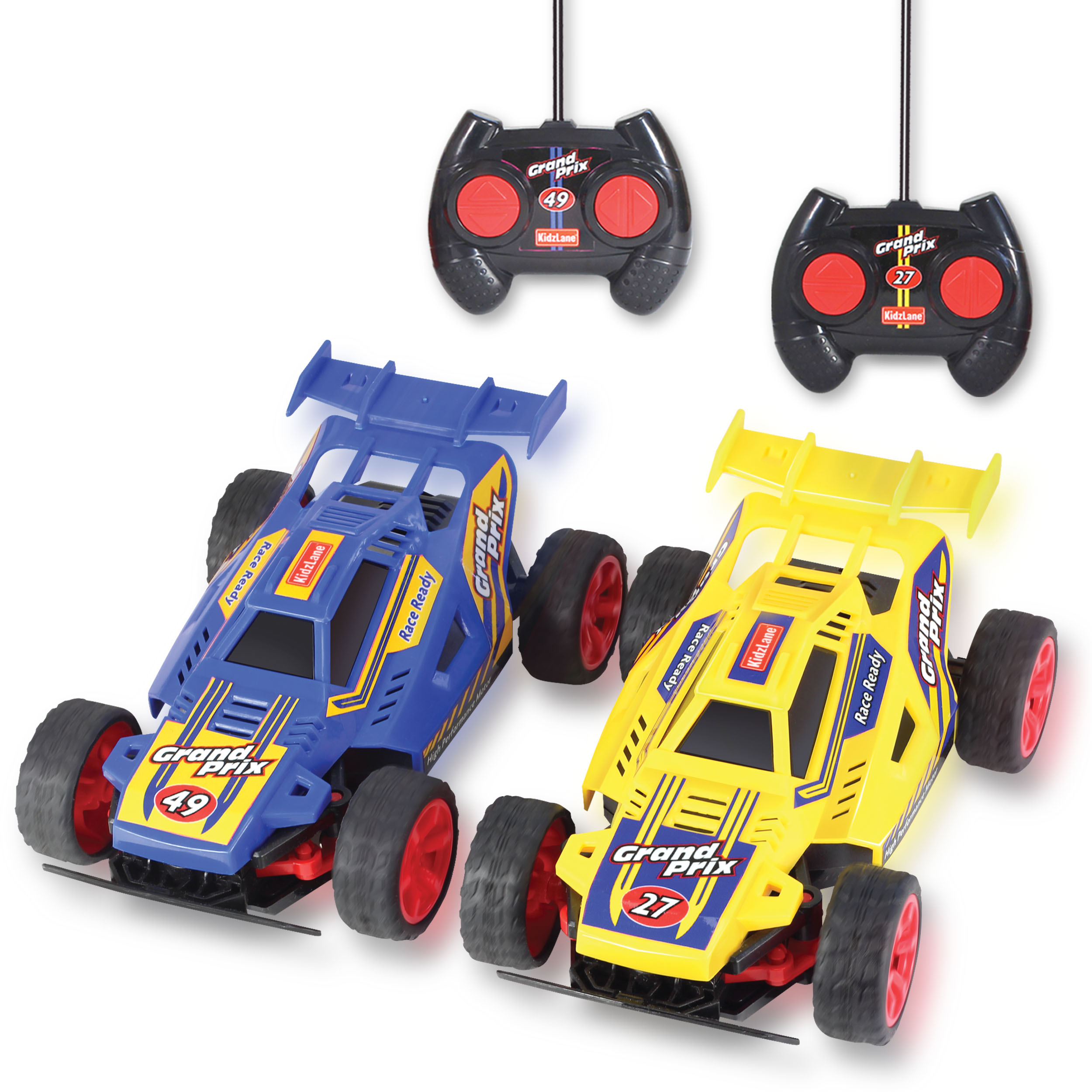 Kidzlane Kids Remote Control Cars - 2 Race Cars with All-Direction Drive, 35 ft Range - Remote Control Car Set for Kids - Remote Control Car, Remote Car, Remote Race Car, Remote Control Car Set Kidzlane