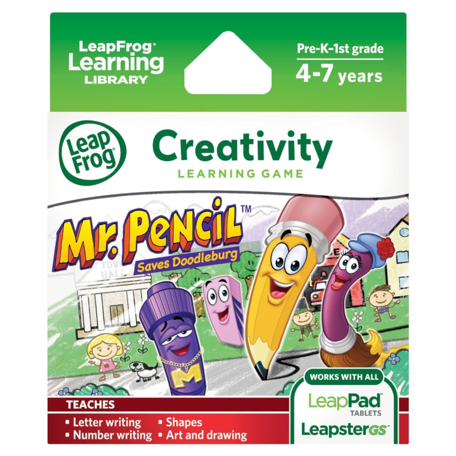 LeapFrog Mr. Pencil Saves YPF5&nbsp;Doodleburg Learning Game (works with LeapPad Tablets and LeapsterGS) LeapFrog