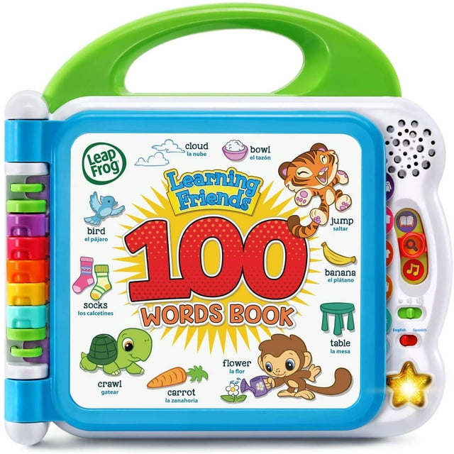 LeapFrog Learning Friends 100 Words Book Frustration Free Packaging, Green LeapFrog