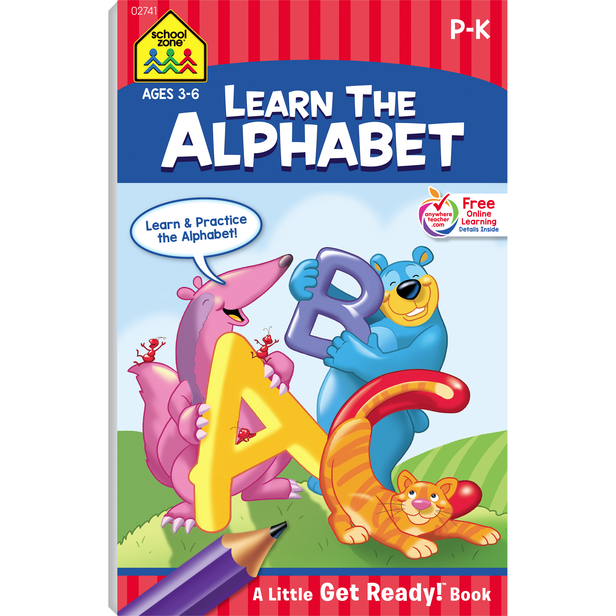 School Zone Learn The Alphabet Tablet Workbook School Zone