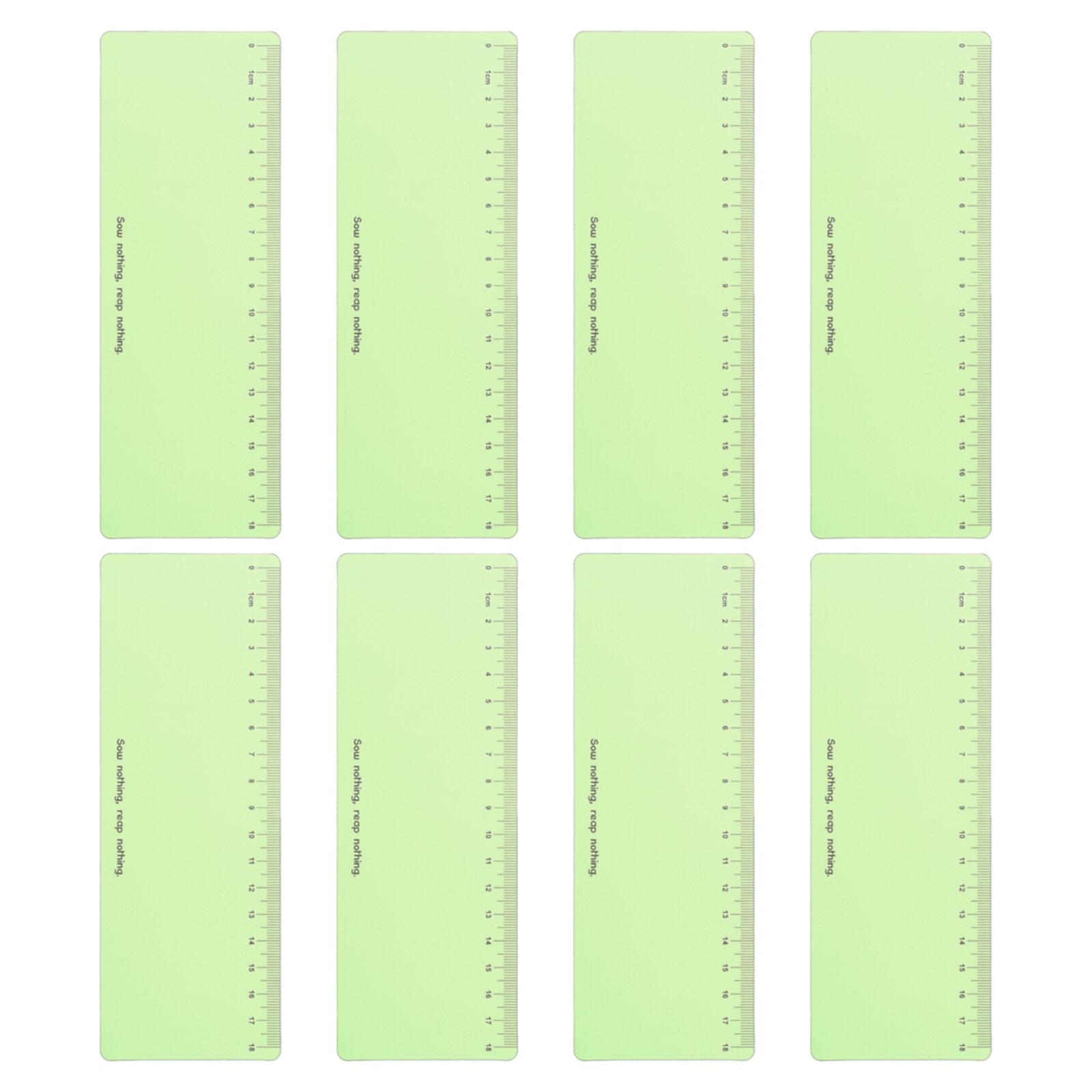 Uxcell Guided Reading Strips Highlight Colored Overlay Bookmark Reading Tracking Ruler for Classroom Grass Green 8pcs Uxcell