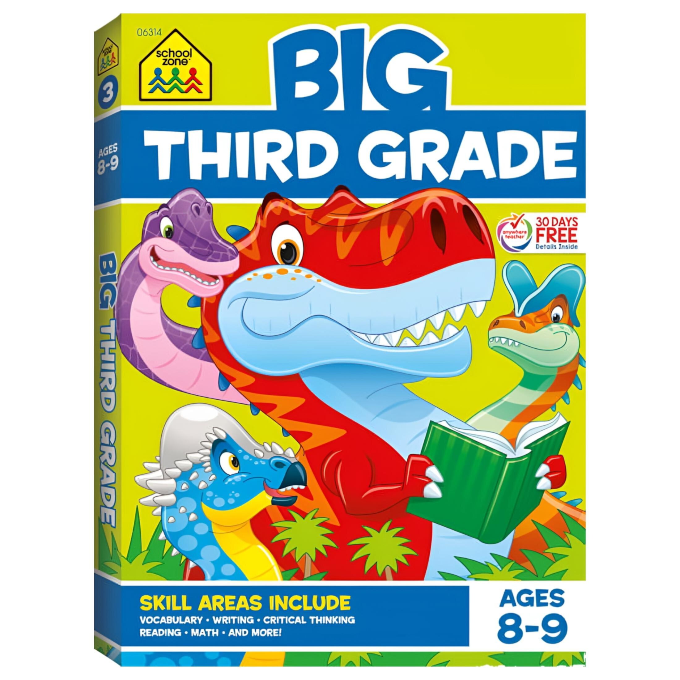 School Zone Big Third Grade Workbook, (Paperback) School Zone