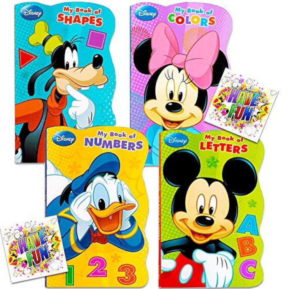 Disney Mickey Mouse "My First Books" -- Set of 4 Shaped Disney Mickey Mouse Disney Interactive Studios