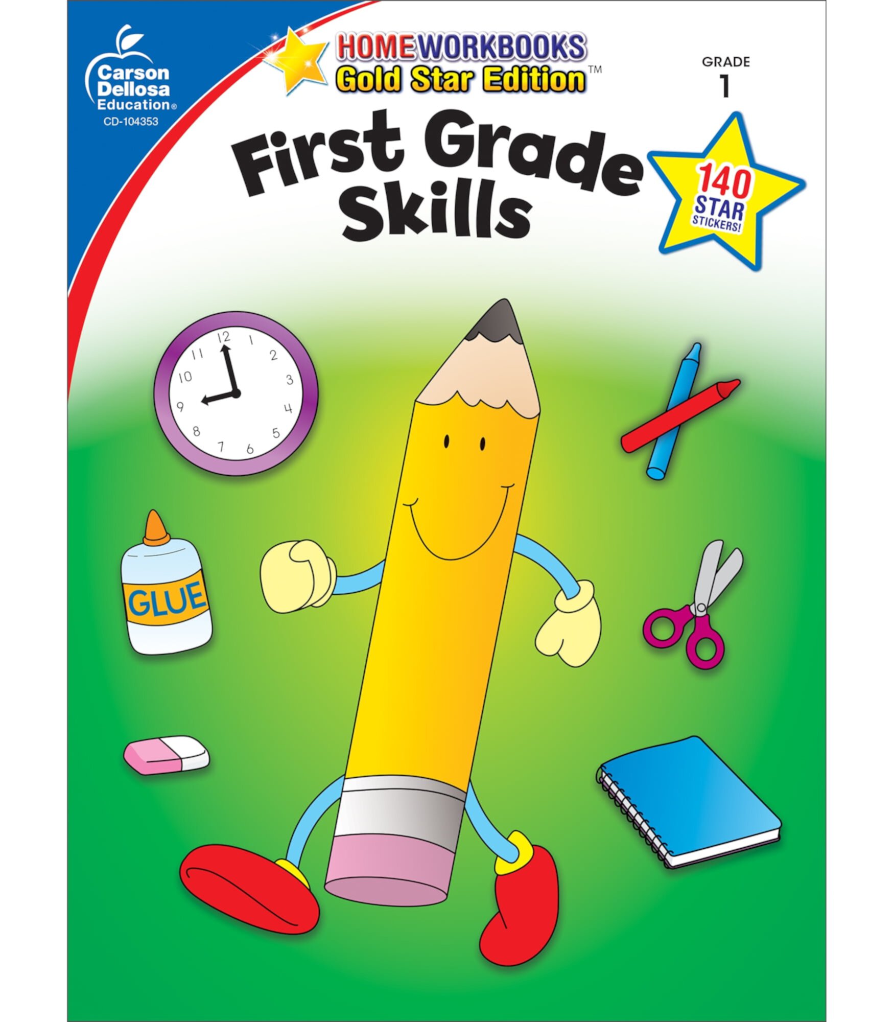 Carson Dellosa Home Workbooks First Grade Skills Workbook Grade 1 (64 pages) CD CARSON-DELLOSA PUBLISHING GROUP