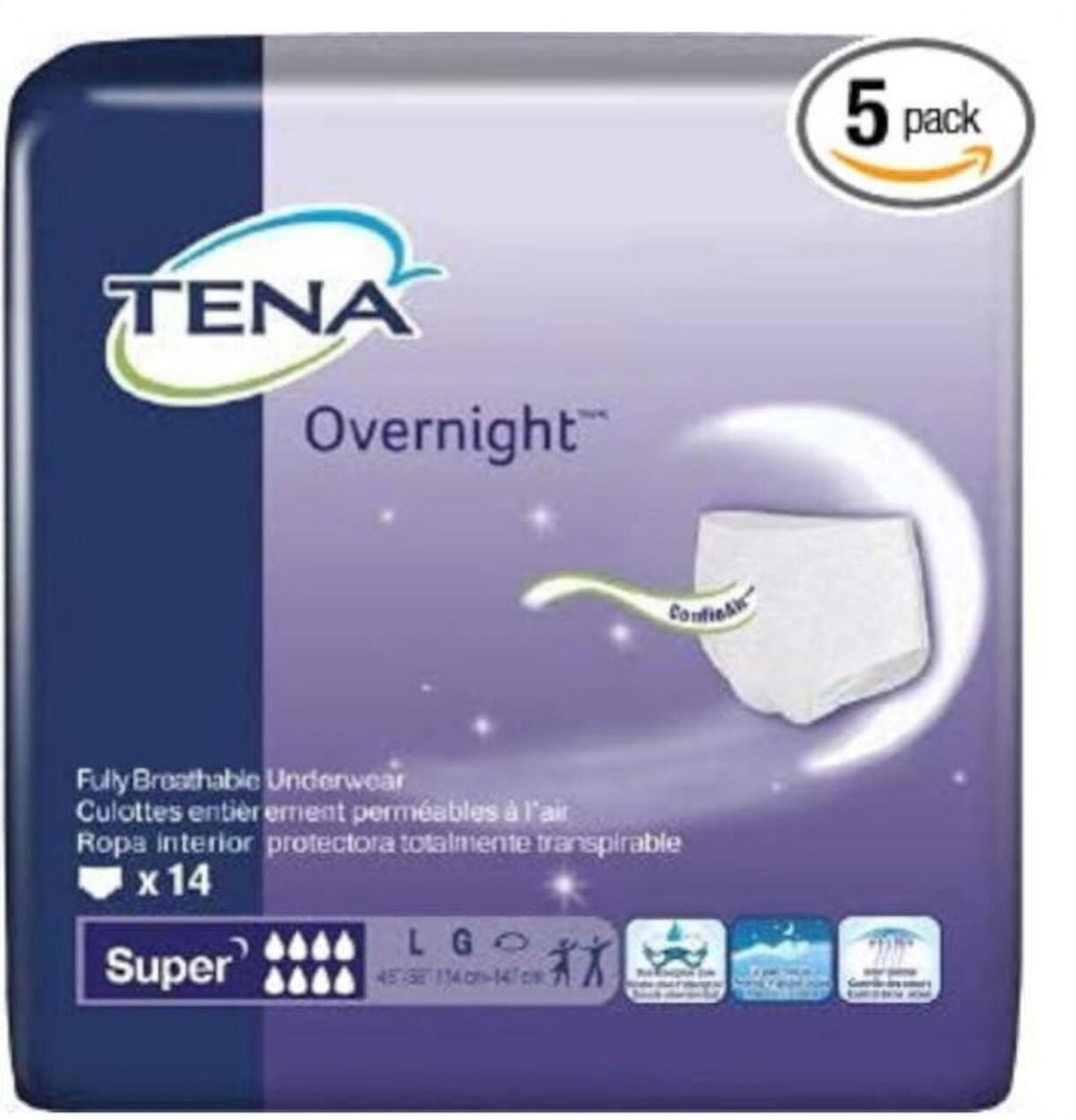 23253114 Adult Absorbent Underwear Tena Overnight Super Pull On Large Disposable Heavy Absorbency, Adult Absorbent Underwear Tena Overnight Pull On Large Disposable.., By Brand Tena Overnight Tena