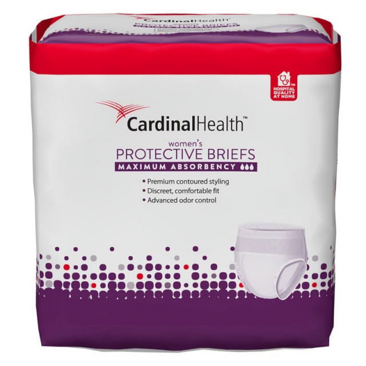 Cardinal Health Maximum Absorbency Flexright Protective Underwear For Women, Small/Medium, 32" To 44", 95 To 185 Lbs Cardinal Health