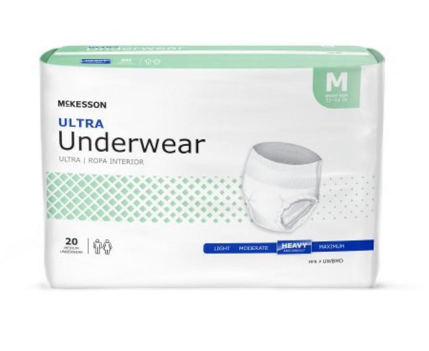 McKesson Ultra Underwear, Heavy Absorbency, Medium, 20 Count Mckesson