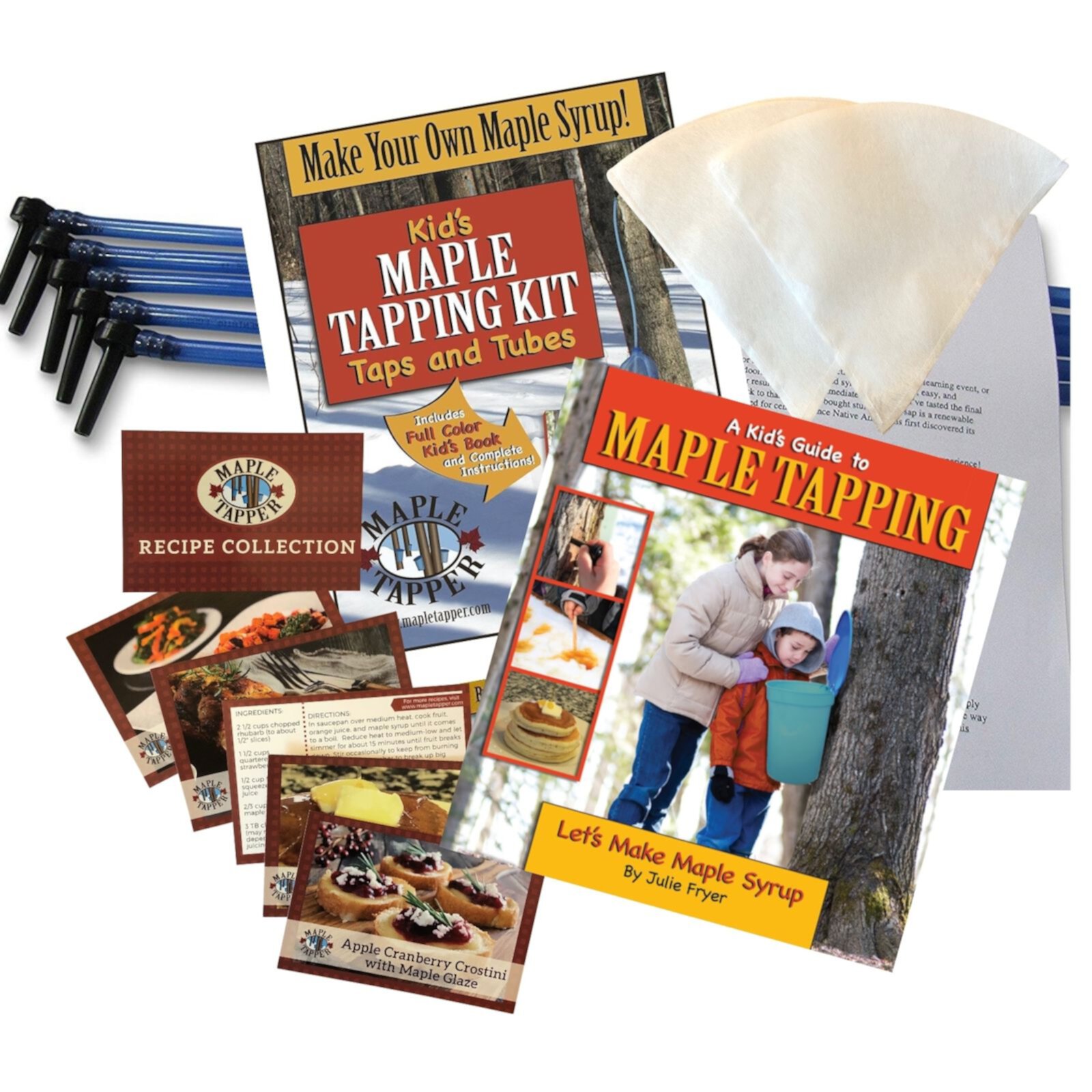 Kids Maple Tree Tapping Kit - Taps & Tubes Kit - Fun and Educational Maple Sugaring Kit MADE IN USA Maple Tapper