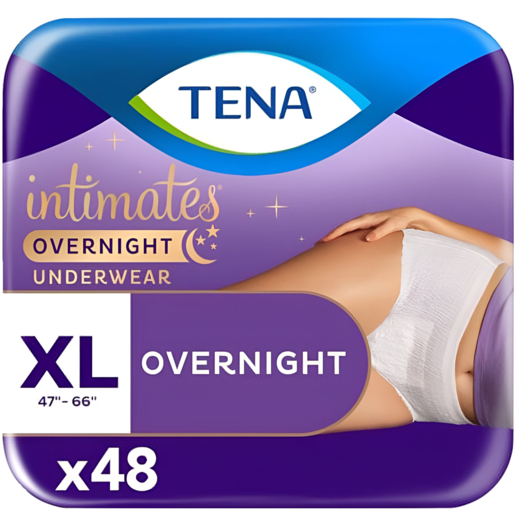 Tena Incontinence Underwear for Women, for Overnight, XLarge, 48 Count Tena