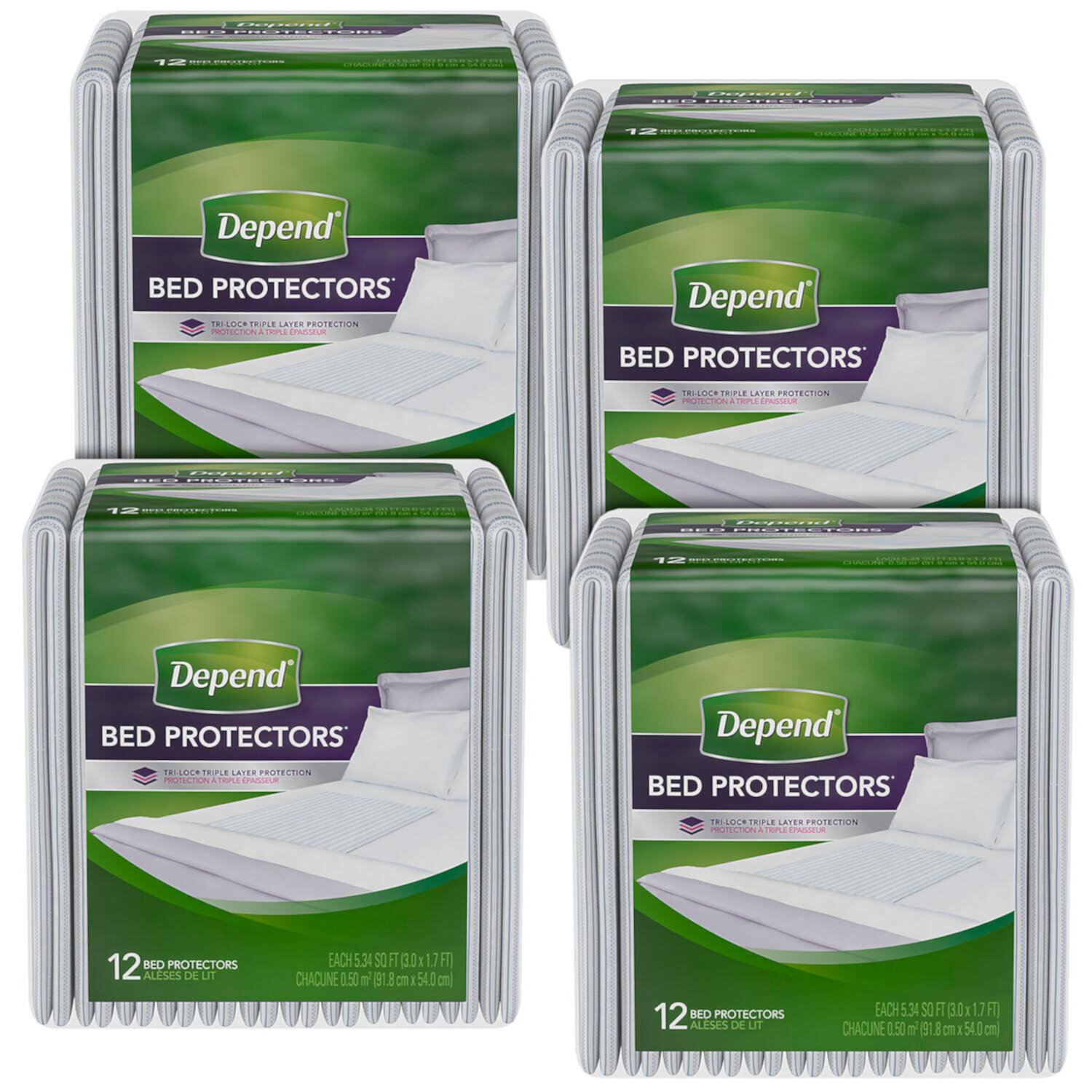 Depend Waterproof Bed Pads, Overnight Absorbency, 12Count, Disposable Underpads, 12Count Visit the Depend Store