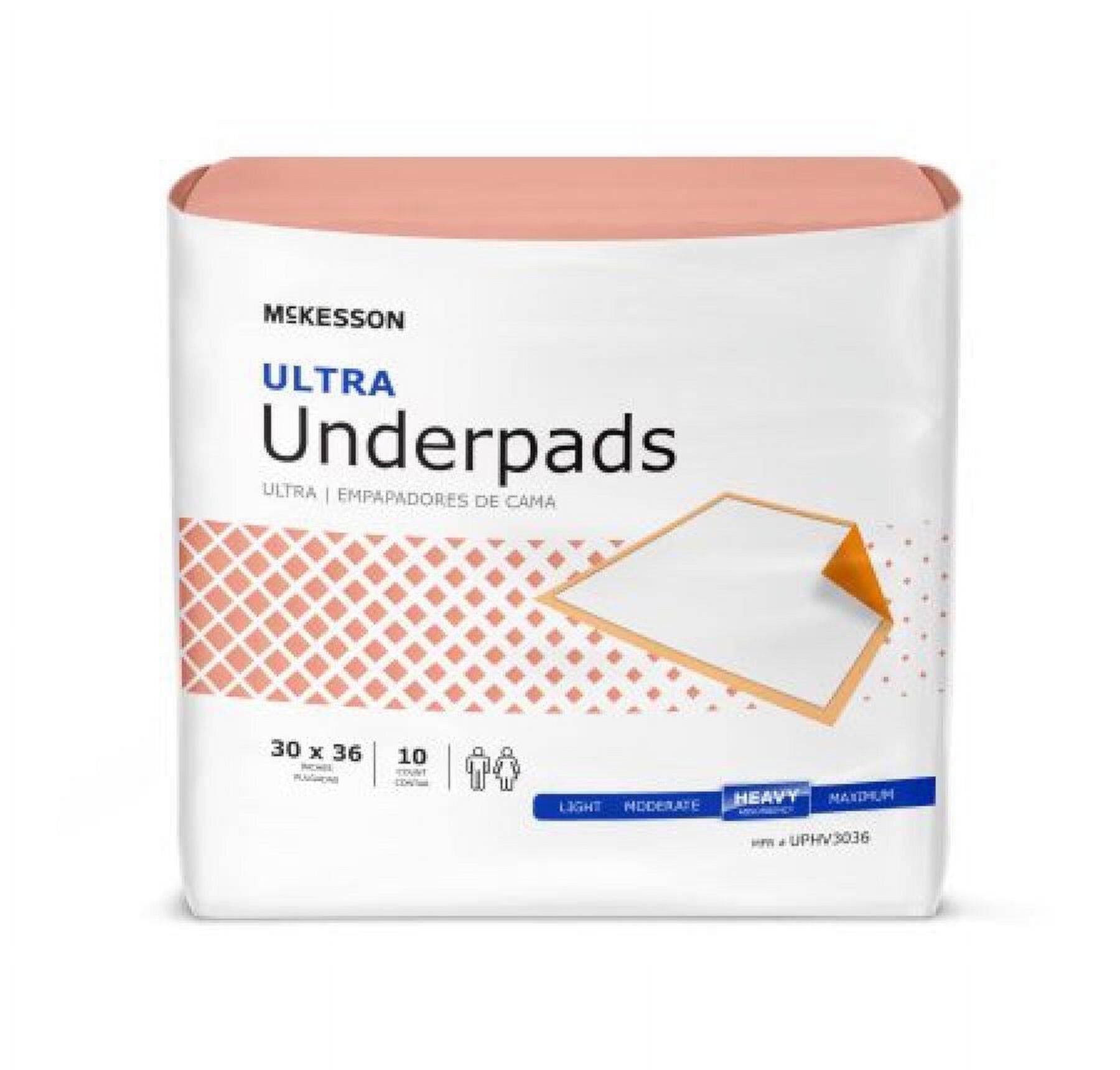 McKesson Ultra Underpads, 36 x 36 Inch, 5 Count Mckesson