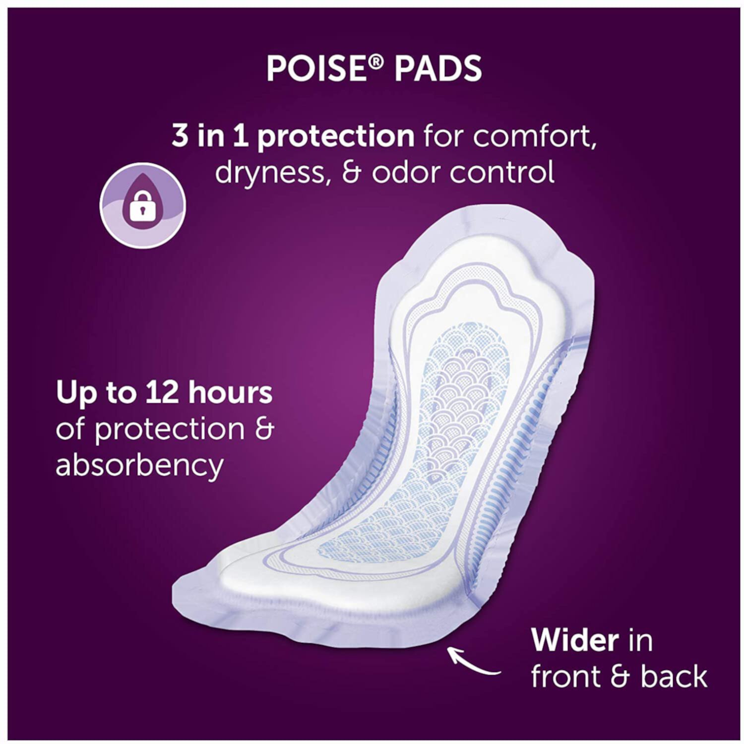 Poise Incontinence Pads for Women, Maximum Absorbency, Long, 84 Count (2 Packs of 42) (Packaging May Vary) Visit the Poise Store