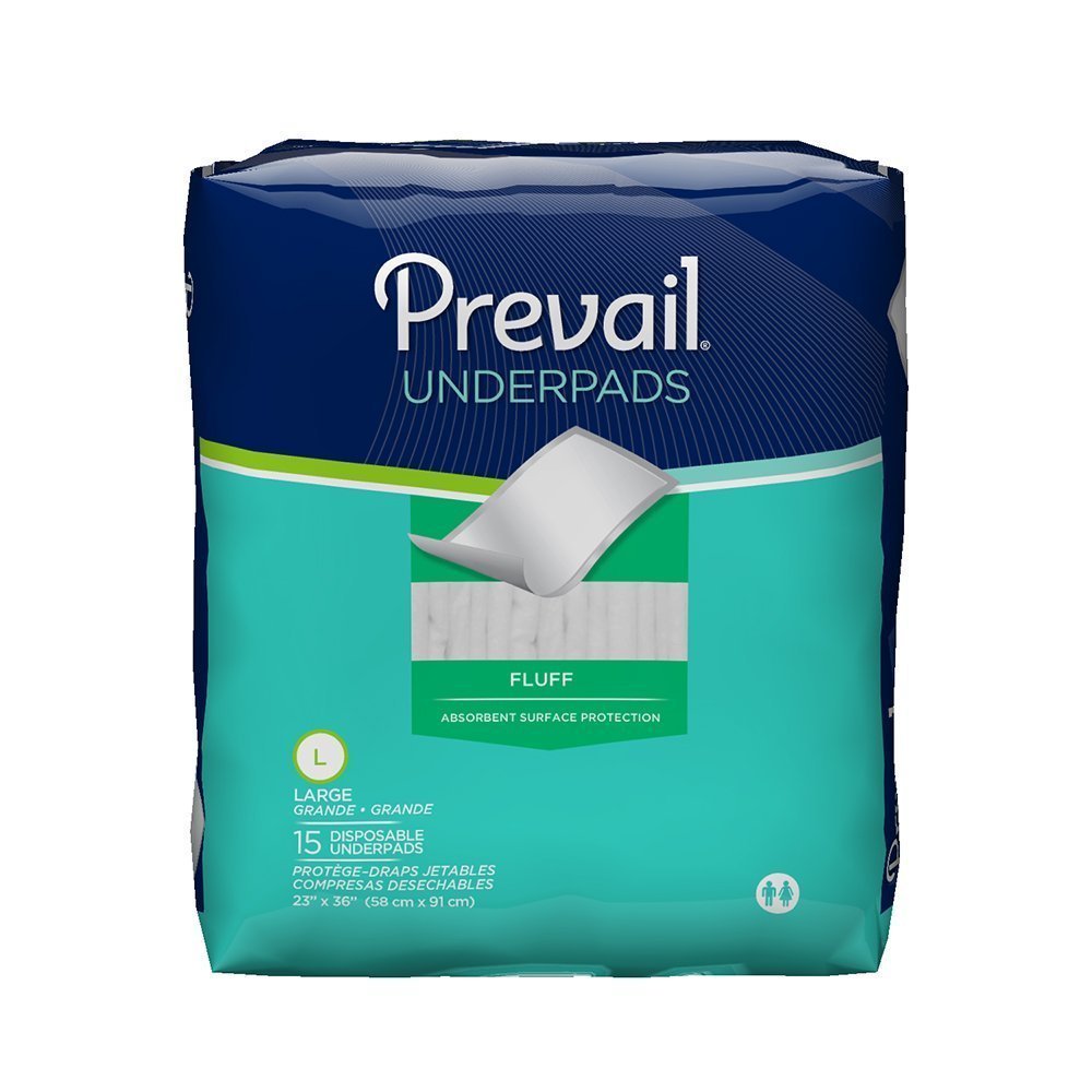 Prevail Disposable Underpad UP-150 Large Case of 150, Green Prevail