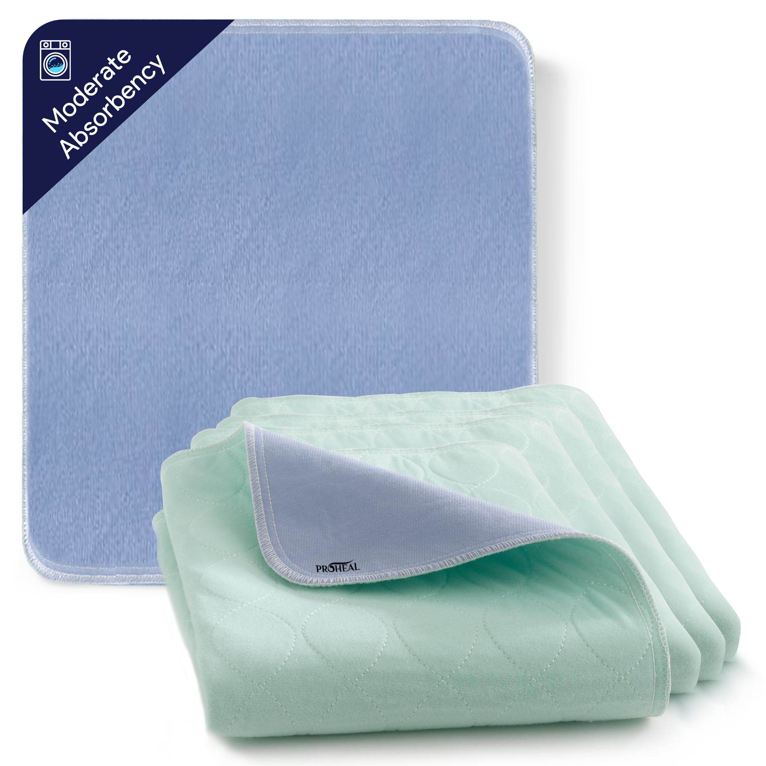 ProHeal Reusable Underpads - Soft, Moisture Wicking, Heavy Duty Absorbent Pee Pads For Adults - 34" x 36" ProHeal