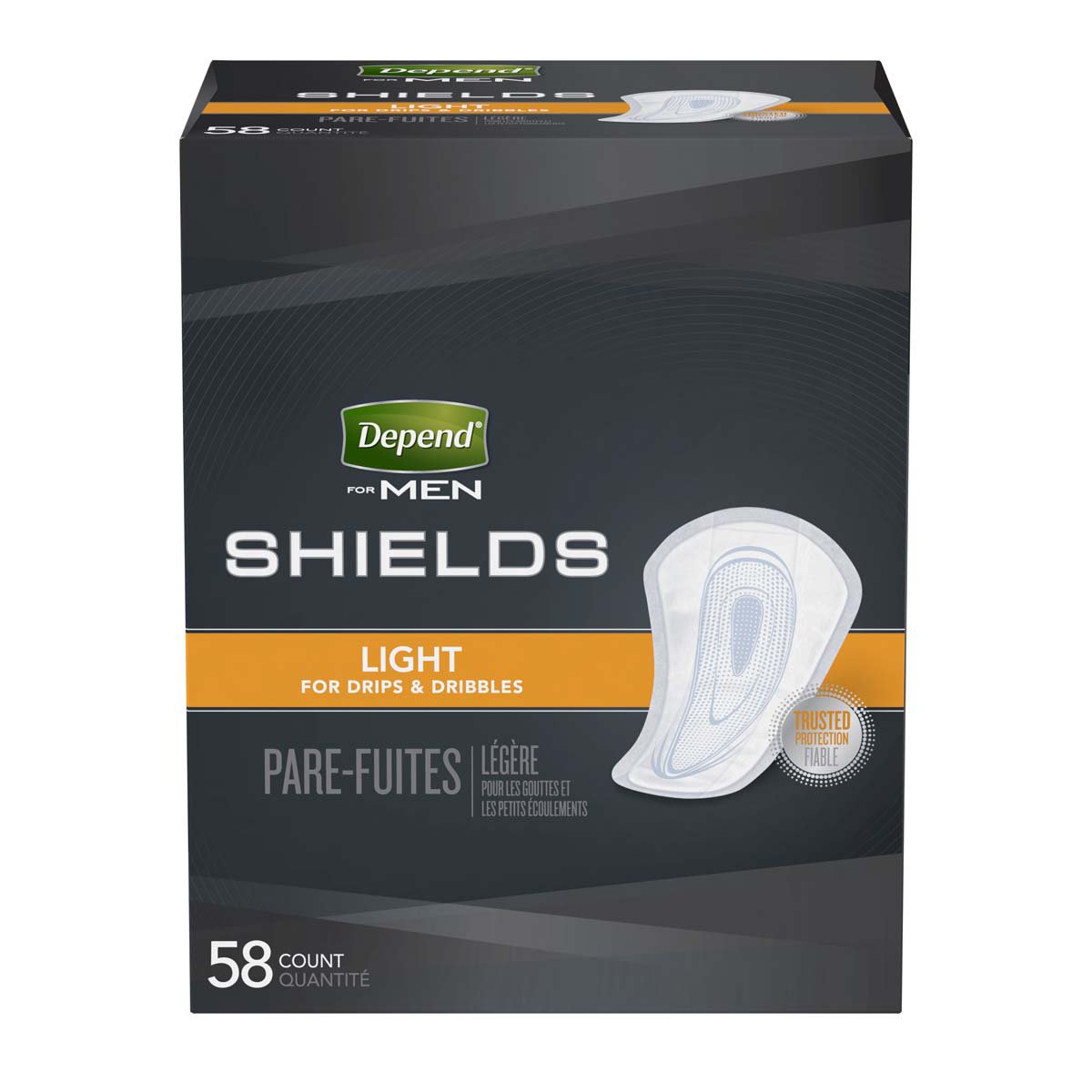 Depend Guards for Men Bladder Control Pad Light Absorbency Absorb-Loc One Size Fits Most Male Disposable, 35641 - Pack of 58 Visit the Depend Store