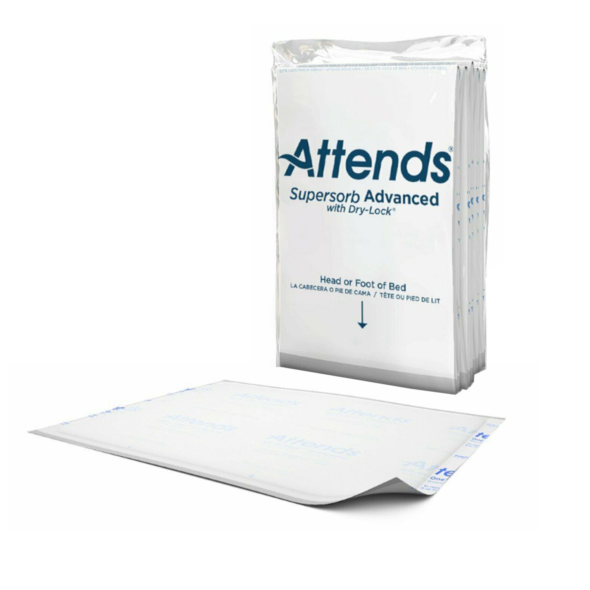 Attends Supersorb Advanced Disposable Underpad Heavy Absorbency Dry-Lock® Core 30 X 36" ASB-300 5 pads Attends