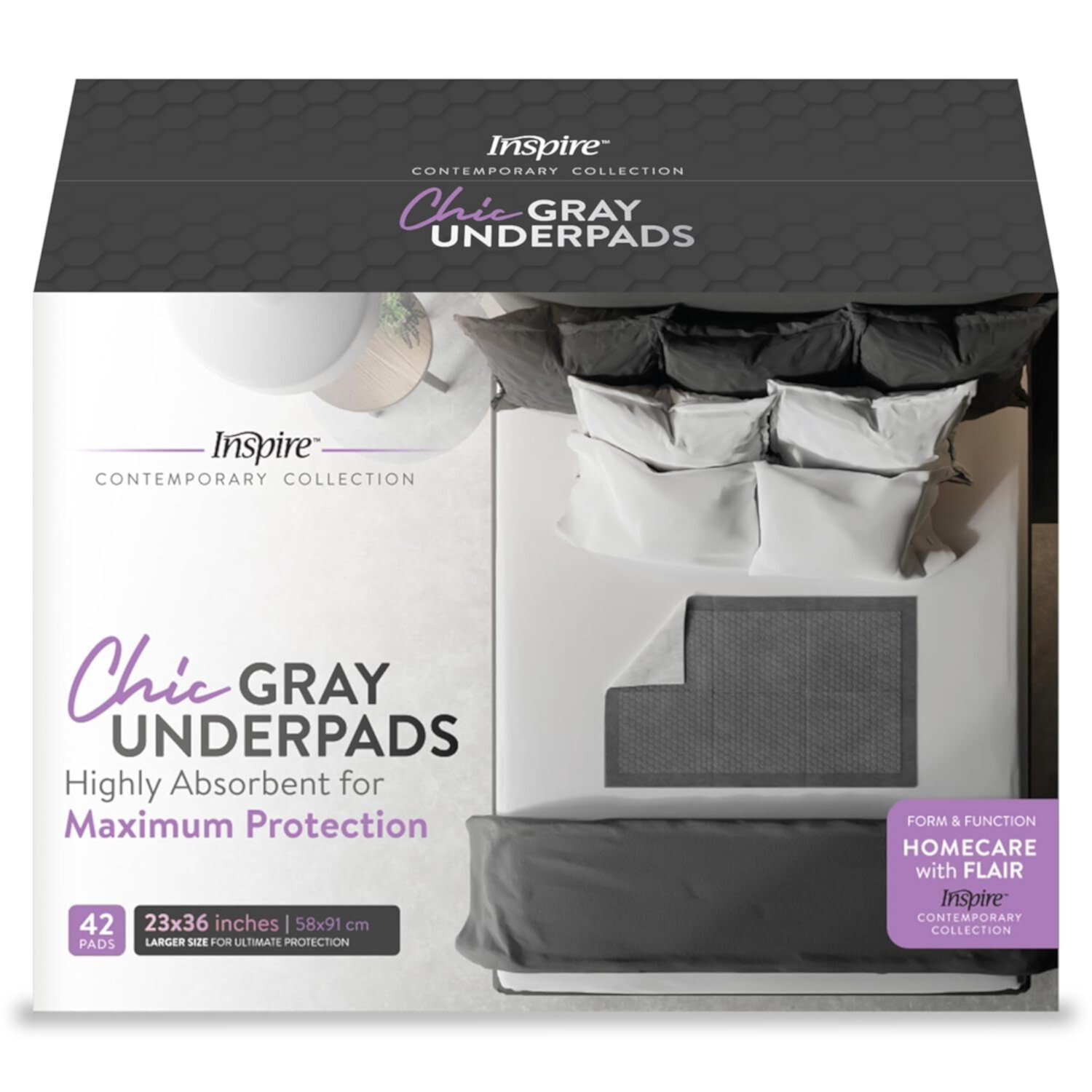 Ultra Underpads Incontinence Bed Pads | Contemporary Modern Design | Hospital Bed Pads Disposable Adult Extra Large Chux Pads | Medical Bed Linens | Chucks Pads Disposable Adult Visit the INSPIRE Store