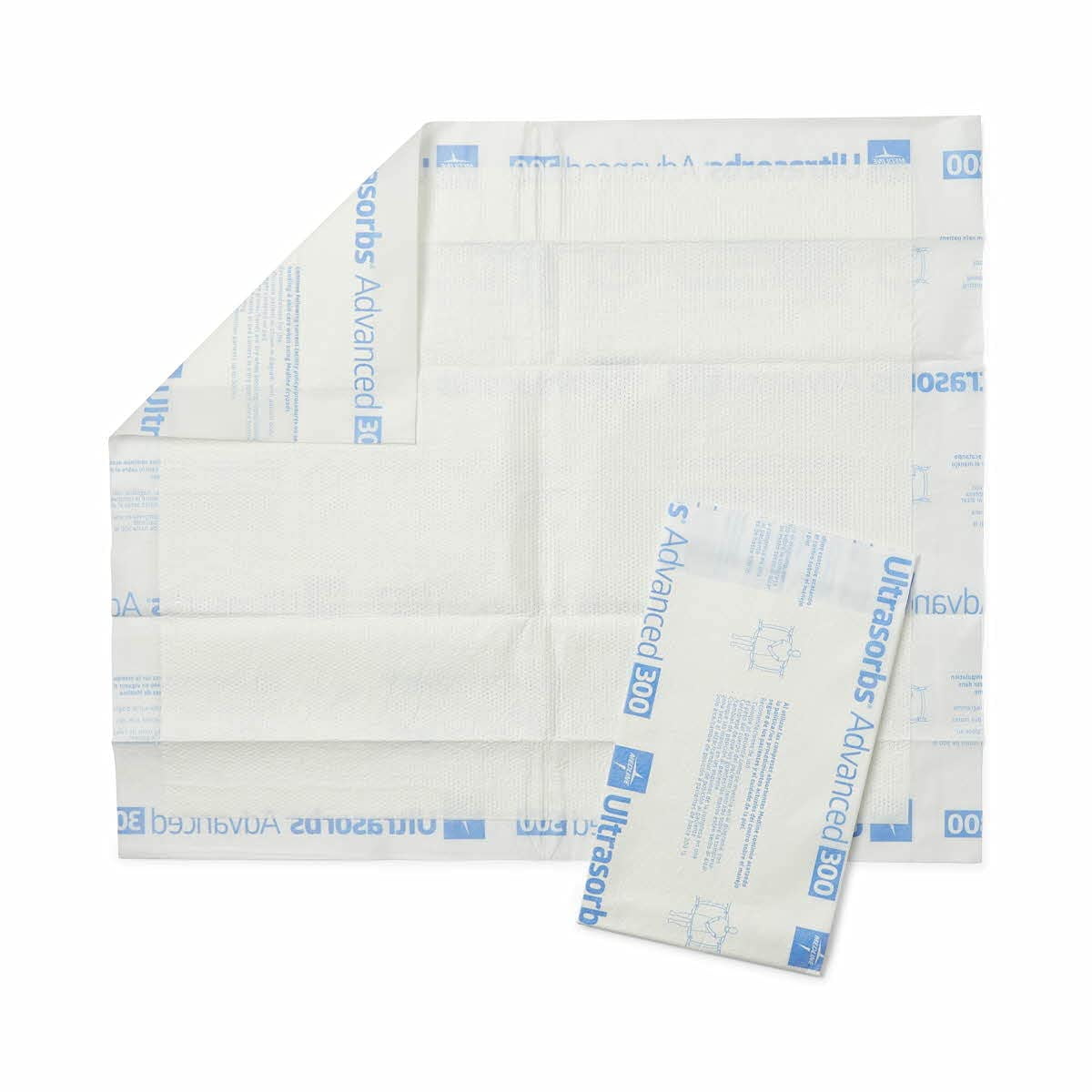 Medline Slip Resistant Disposable Underpad, 30"x36", 5 ct (Pack of 1) Medline