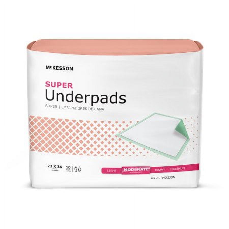 McKesson Disposable Regular Absorbency Underpad, 23 x 36 In, 150 Ct Mckesson