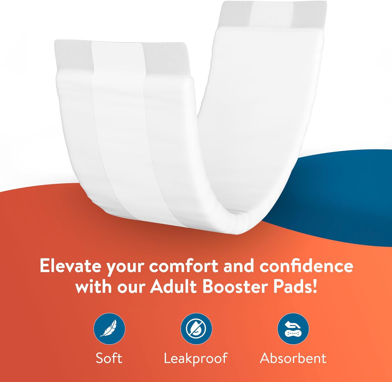 Inspire Incontinence Booster Pads Super Absorbent Incontinence Pad Insert Liner Women and Men Diaper Pads Inserts for Adult Diapers Visit the INSPIRE Store