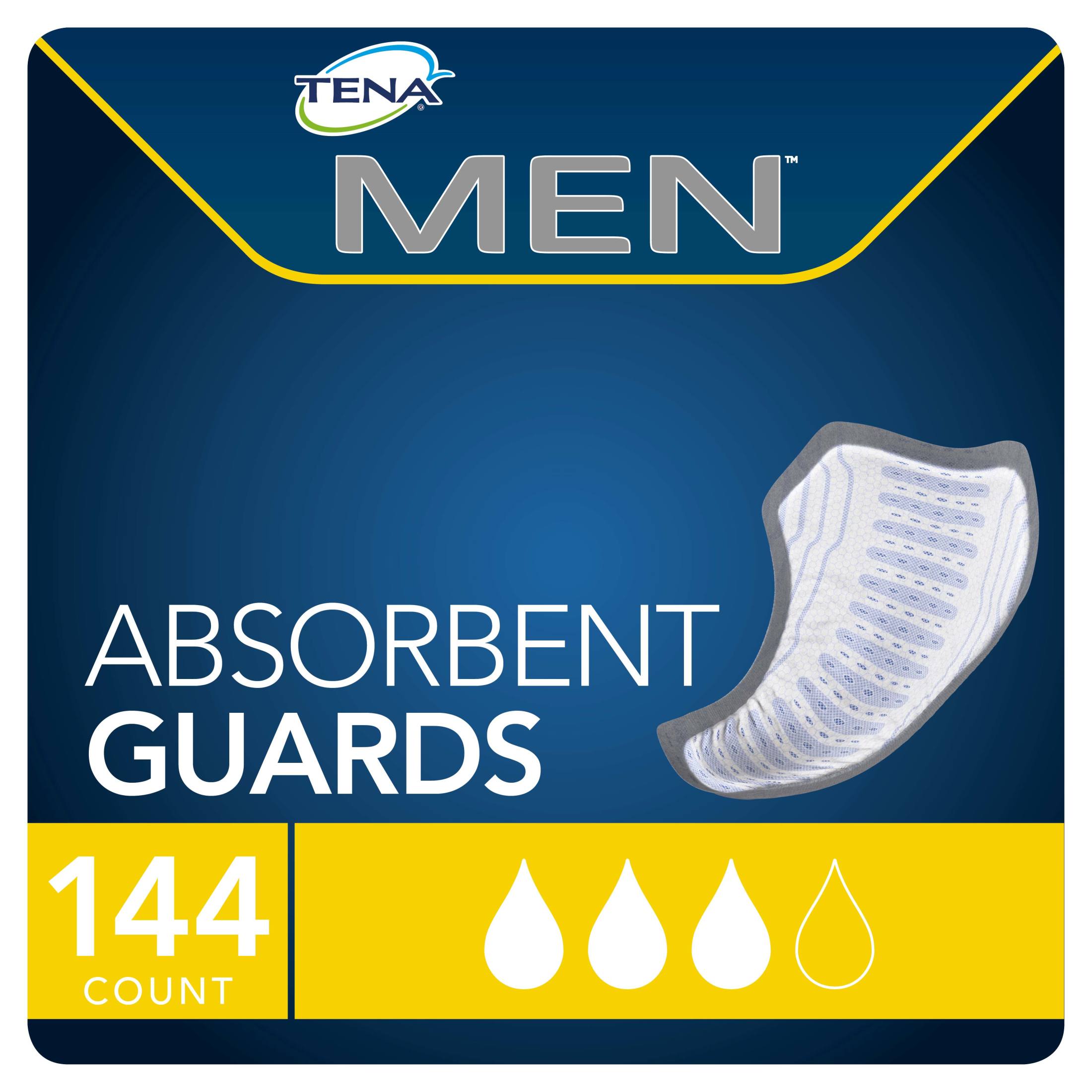 Tena Incontinence Guards for Men, Moderate, 144 Ct Tena