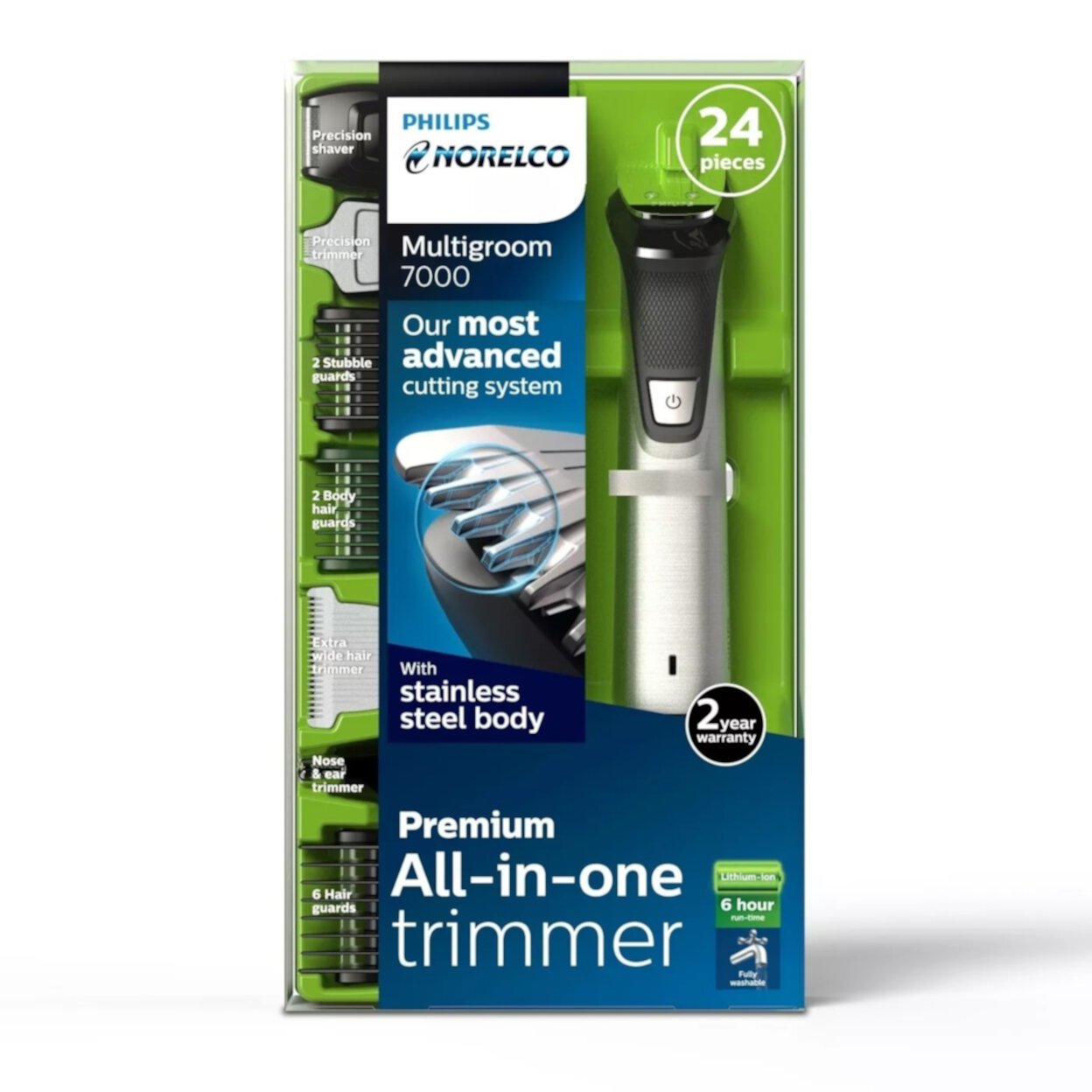 Philips Norelco Multigroom Series 7000 Men's Rechargeable Trimmer MG7750/59 Philips