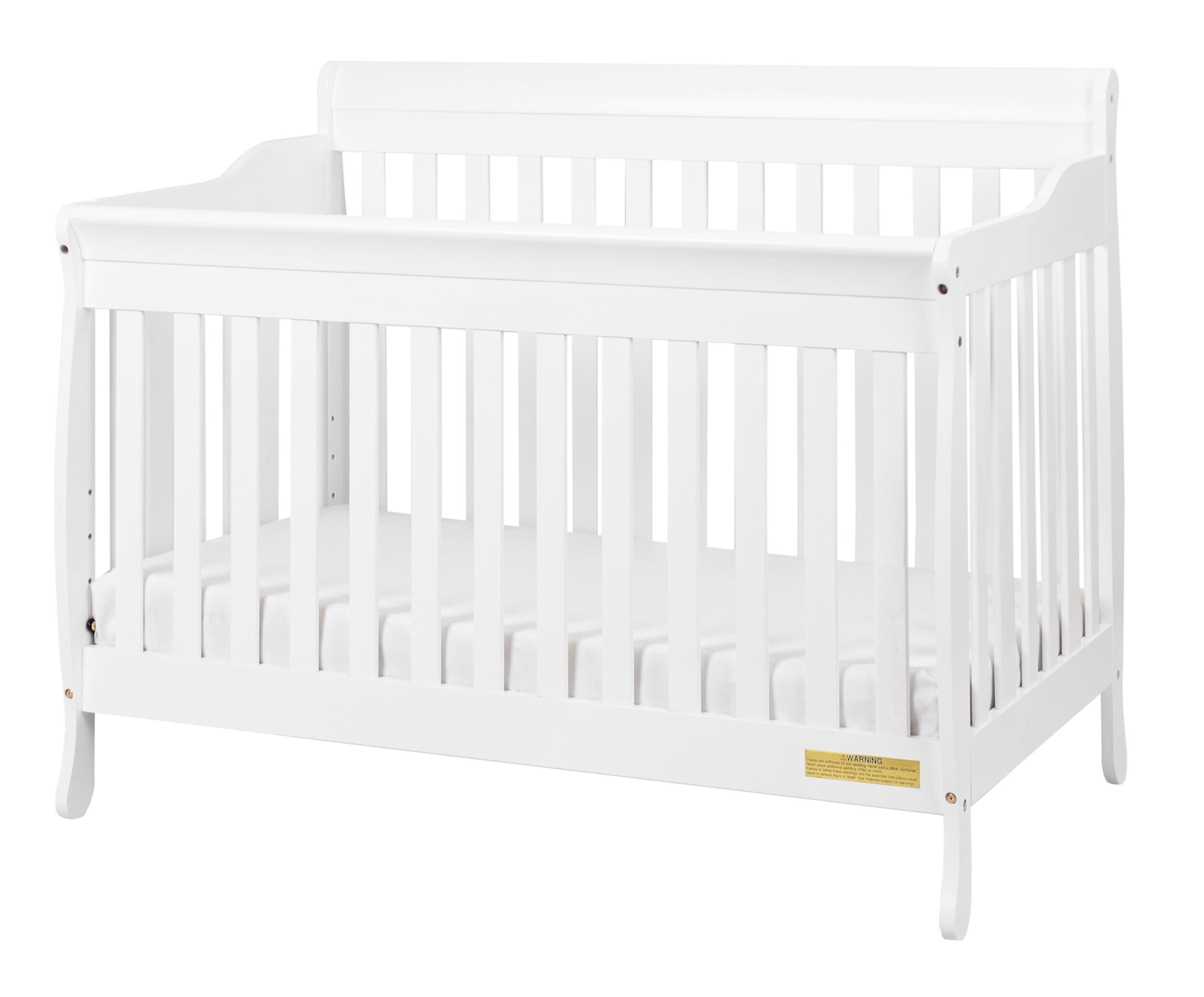 AFG Baby Furniture Alice 4-in-1 Convertible Crib with Guardrail Cherry AFG Baby Furniture