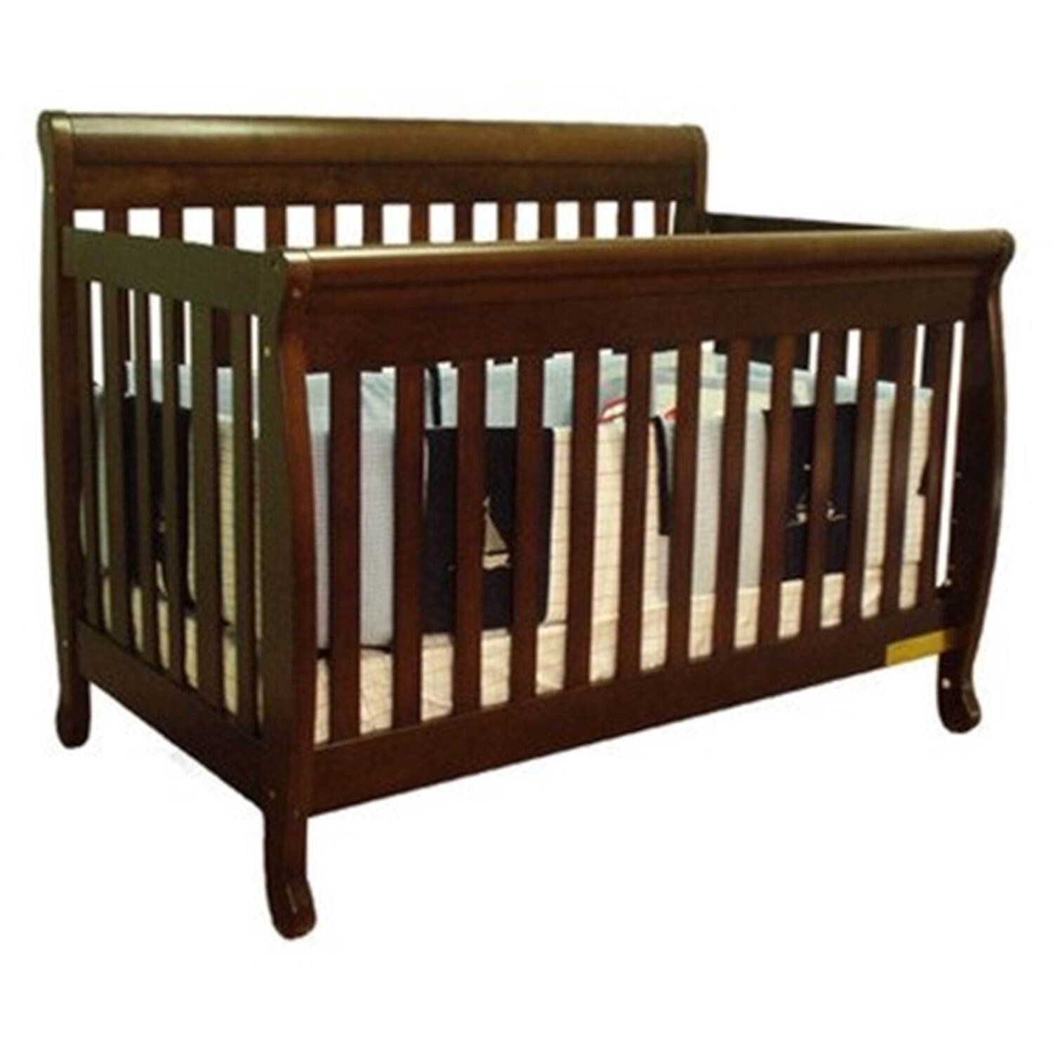 AFG Athena Alice 3 in 1 Convertible Crib with Toddler Rail - Espresso - AFG Baby Furniture