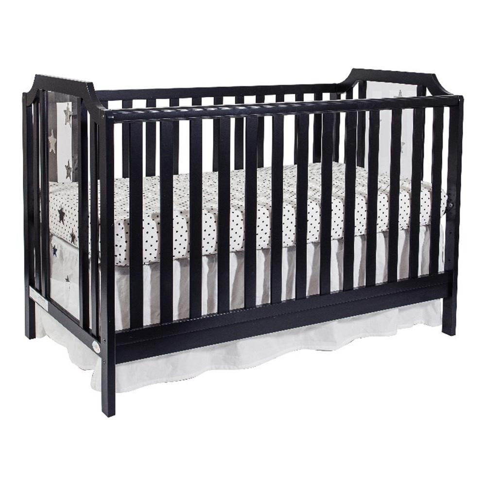 Suite Bebe  Celeste Acrylic Island Crib, Black Suite Bebe