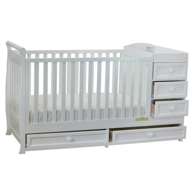 Athena Daphne 2 in 1 Convertible Crib in Cherry AFG Baby Furniture