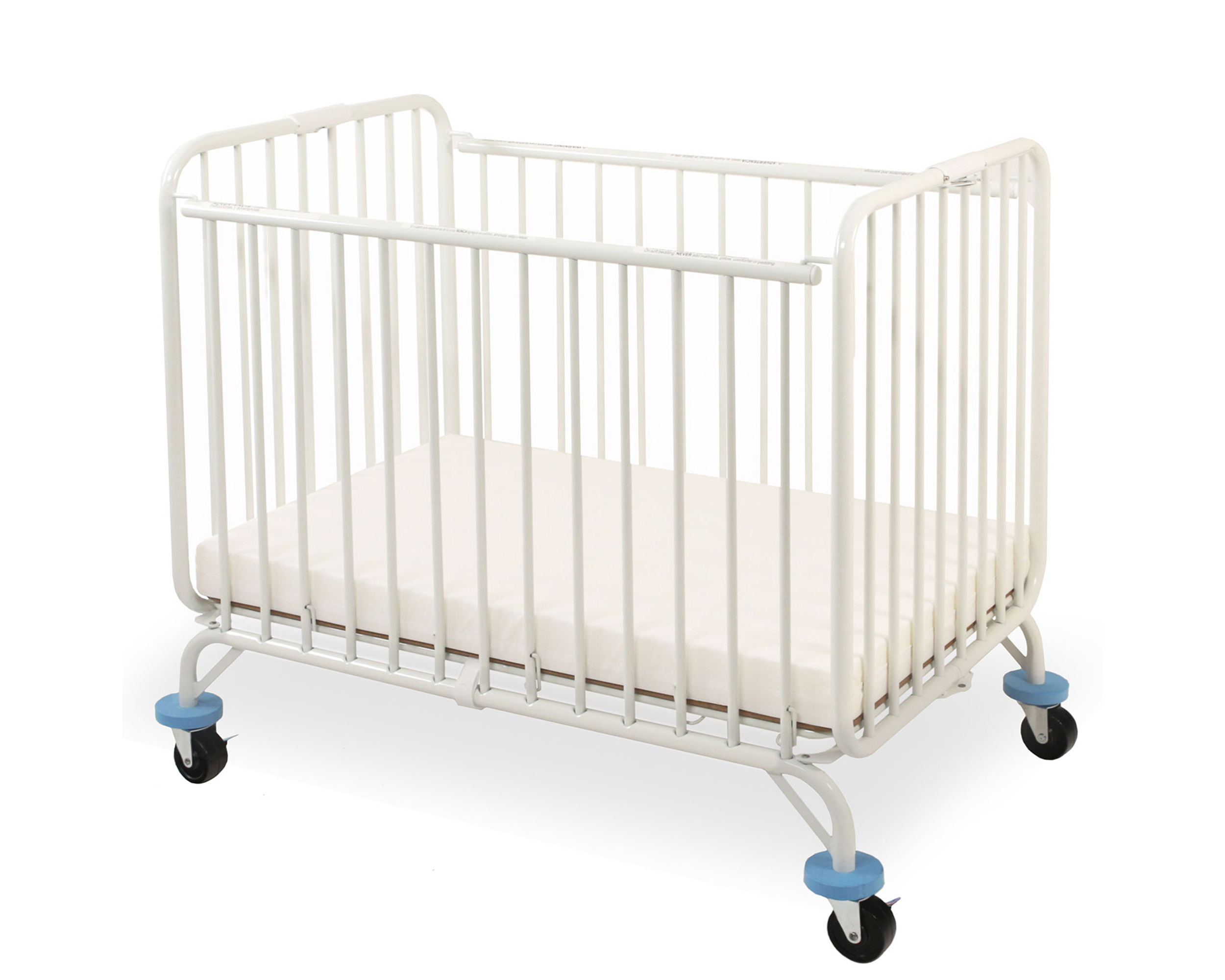 L.A. Baby Deluxe Holiday Mini/Portable Folding Metal Crib L.A. Baby