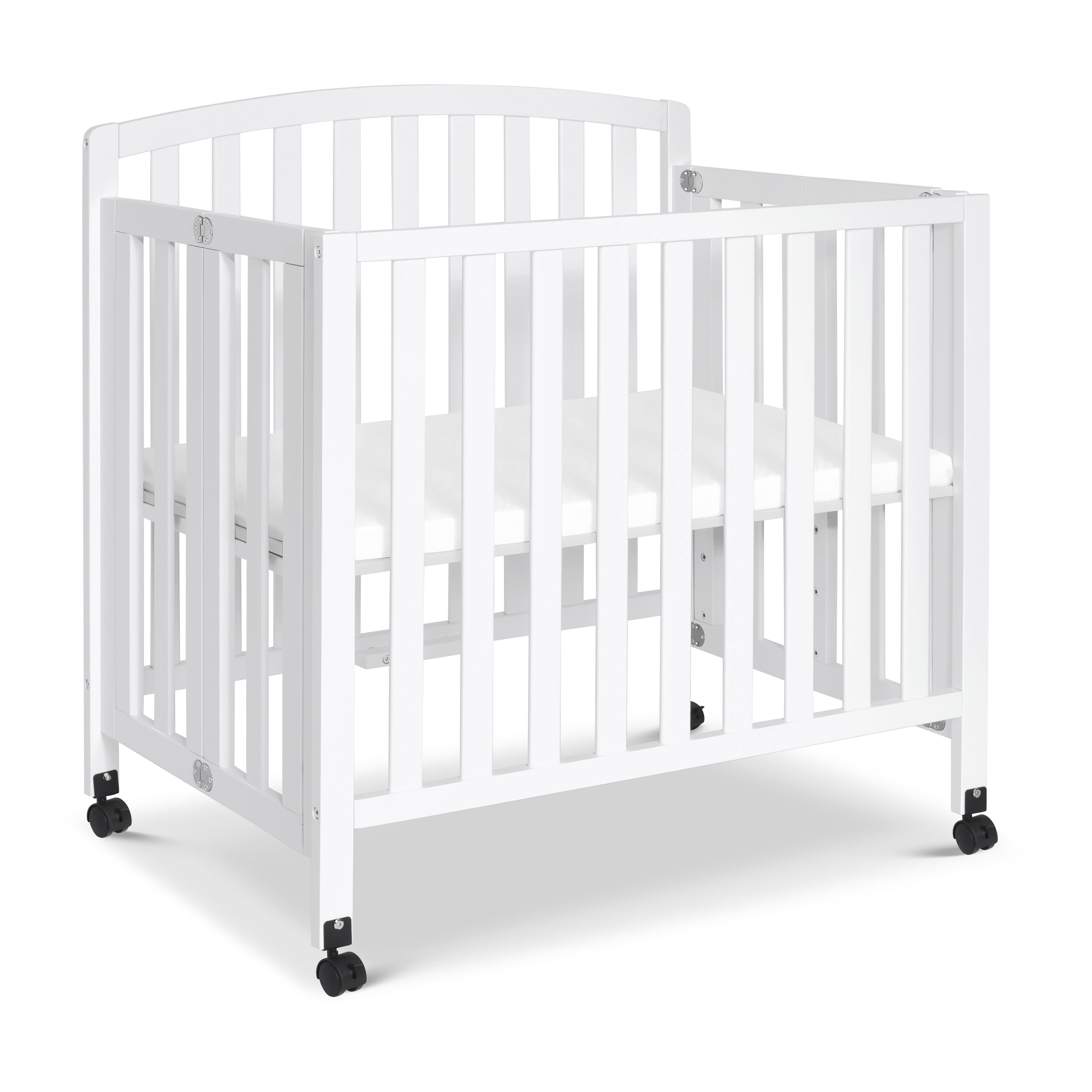 DaVinci Dylan Folding Portable 3-in-1 Mini Crib and Twin Bed, Gray DaVinci