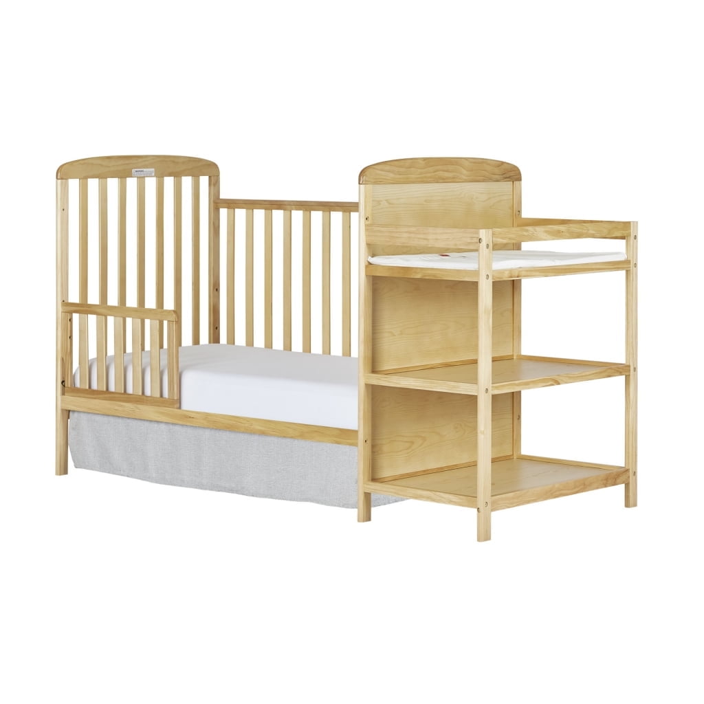 Dream On Me Anna 3-in-1 Full Size Crib and Changing Table Combo in Cherry Dream On Me