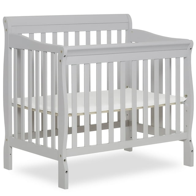 Dream On Me Aden 4-in-1 Convertible Mini Crib In Cherry, Greenguard Gold Certified Dream On Me