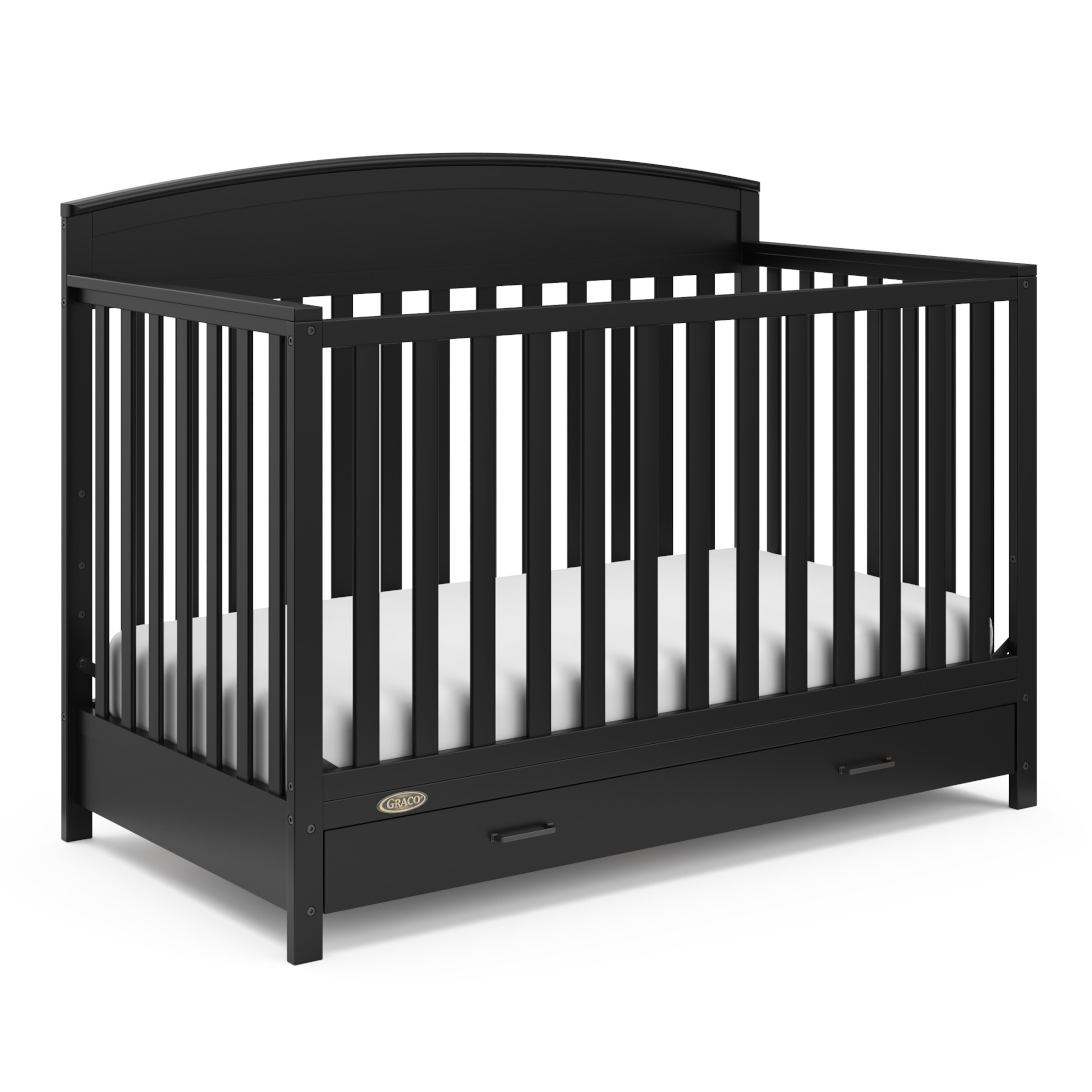 Graco Benton 5-in-1 Convertible Baby Crib with Drawer, Black Visit the Graco Store