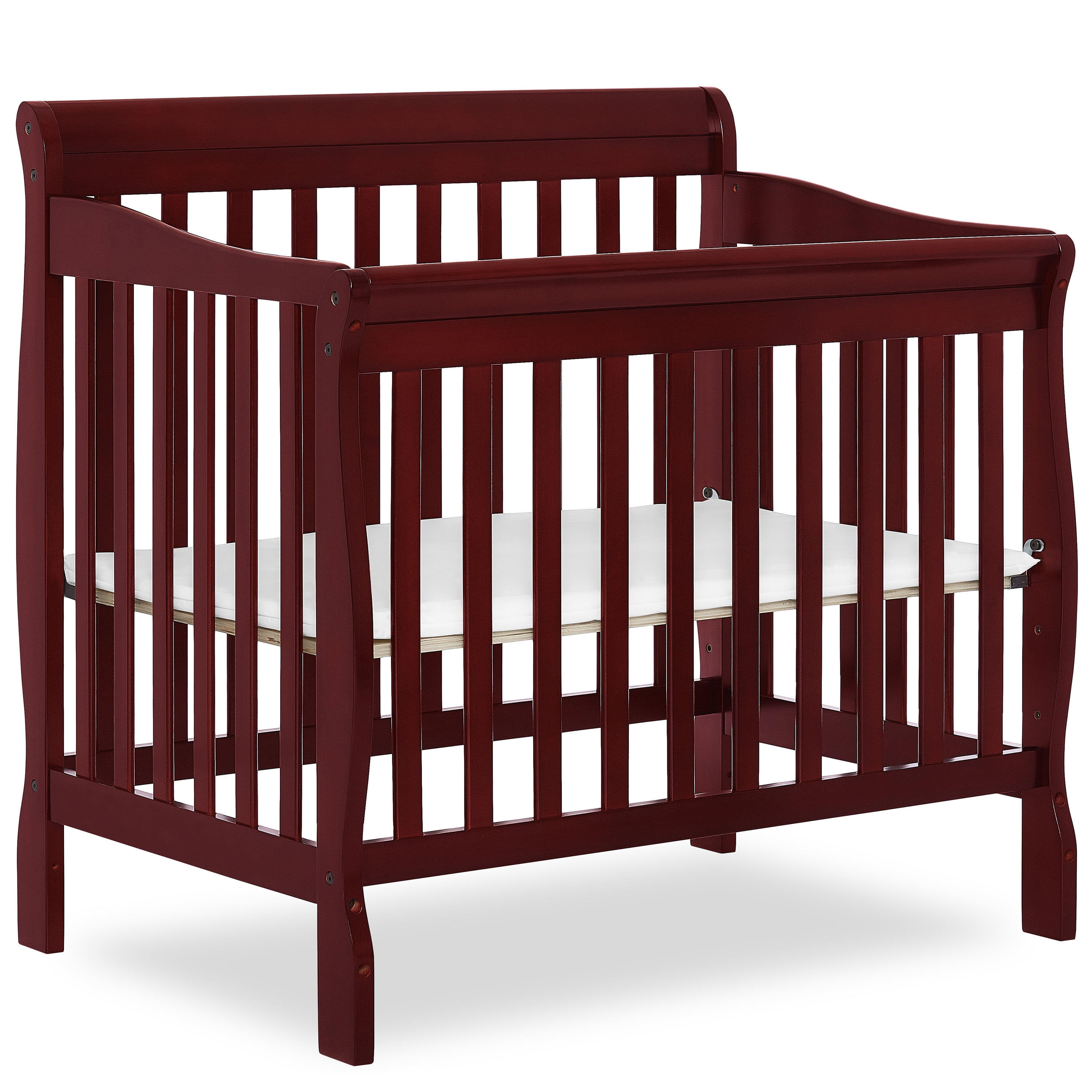 Dream On Me Aden 4-in-1 Convertible Mini Crib In Natural, Greenguard Gold Certified Dream On Me