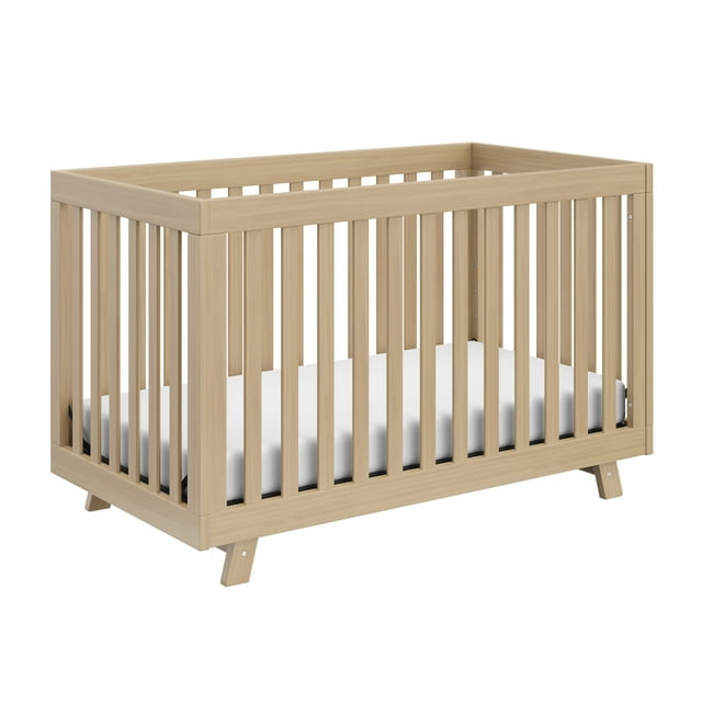 Storkcraft Beckett 3-in-1 Convertible Baby Crib, Pebble Gray Storkcraft