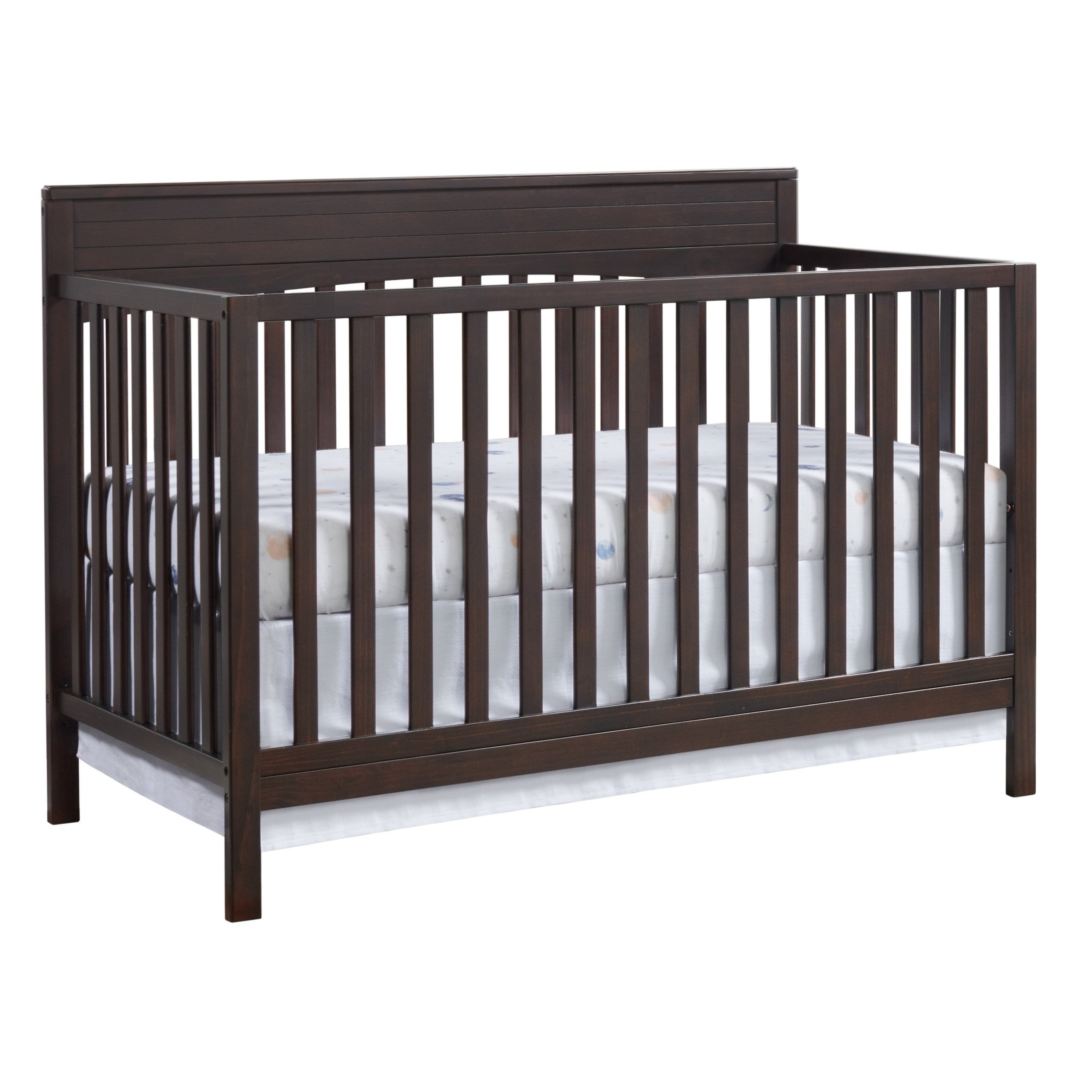 Oxford Baby Harper 4-in-1 Convertible Crib, Dove Gray, GREENGUARD Gold Certified, Wooden Crib Oxford Baby