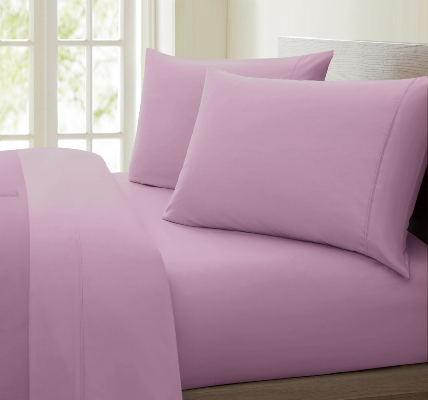 Oxford Collection 600 Thread Count Deep Pocket Egyptian Quality Cotton Solid Sheet Set (Twin, Purple) Home Sweet Home Dreams