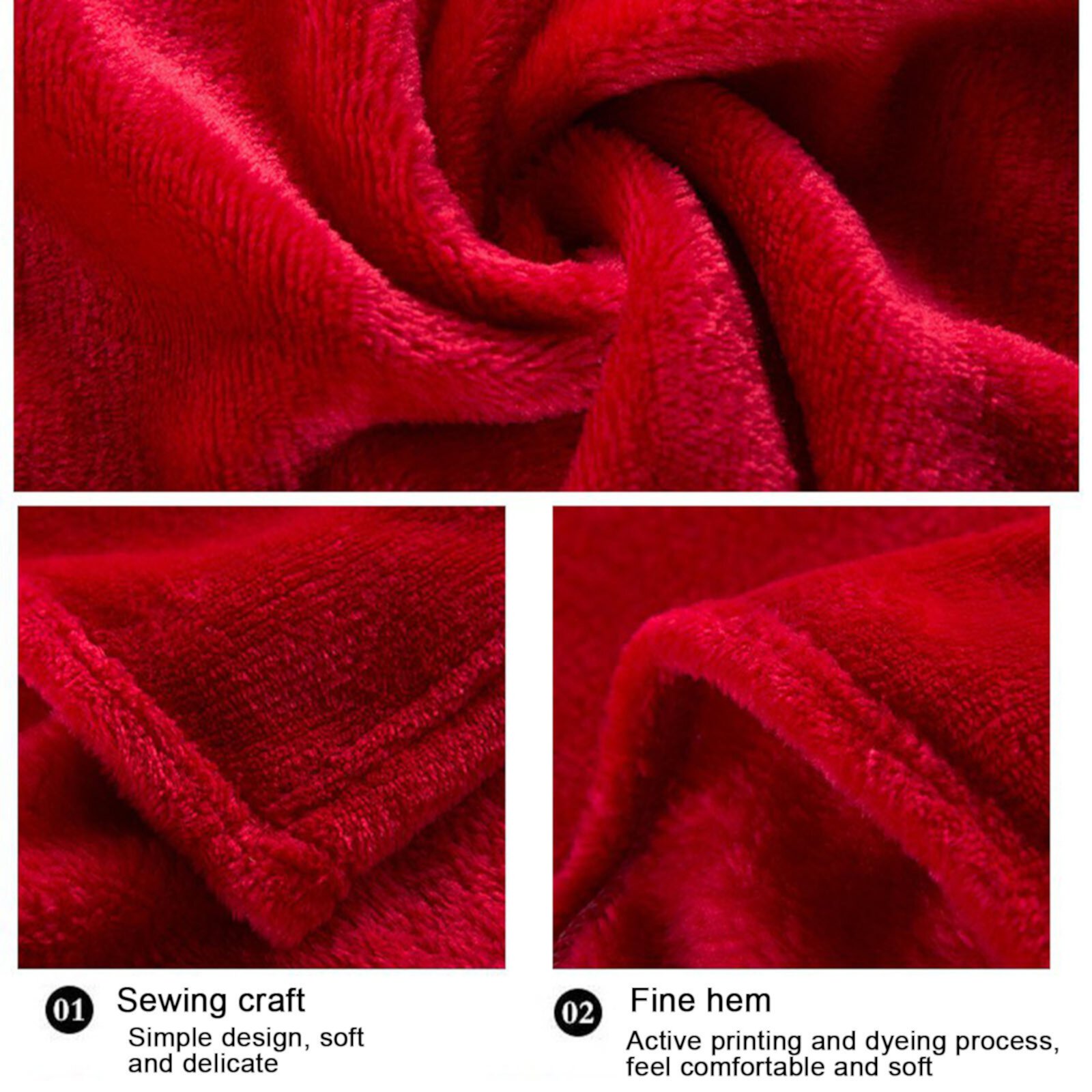 Dademeo Clearance Soft Throw Blankets Kids Fleece Blanket,Soft Throw Blankets for Couches and Sofa,Lightweight Twin Size Blankets for Bed,Red, Dademeo