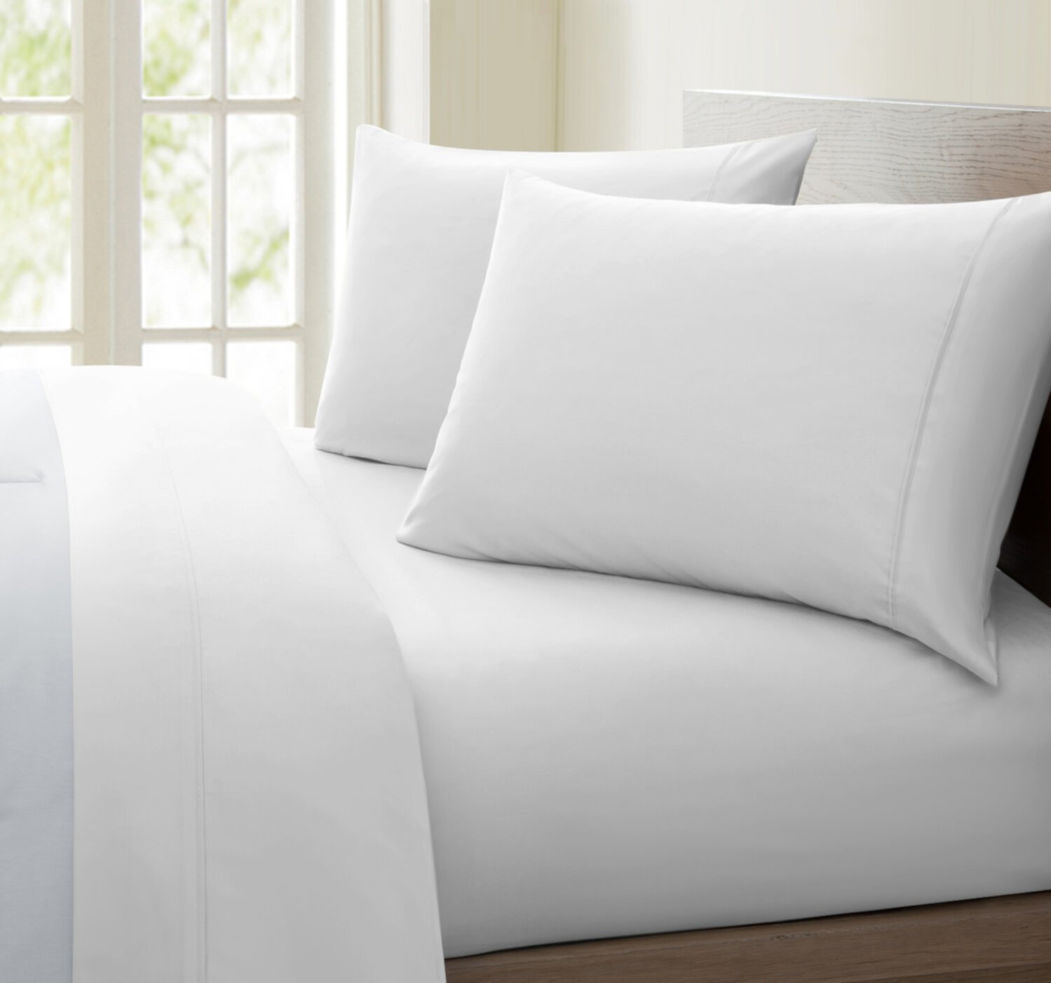 Oxford Collection 600 Thread Count Deep Pocket Egyptian Quality Cotton Solid Sheet Set (Twin, White) Home Sweet Home Dreams